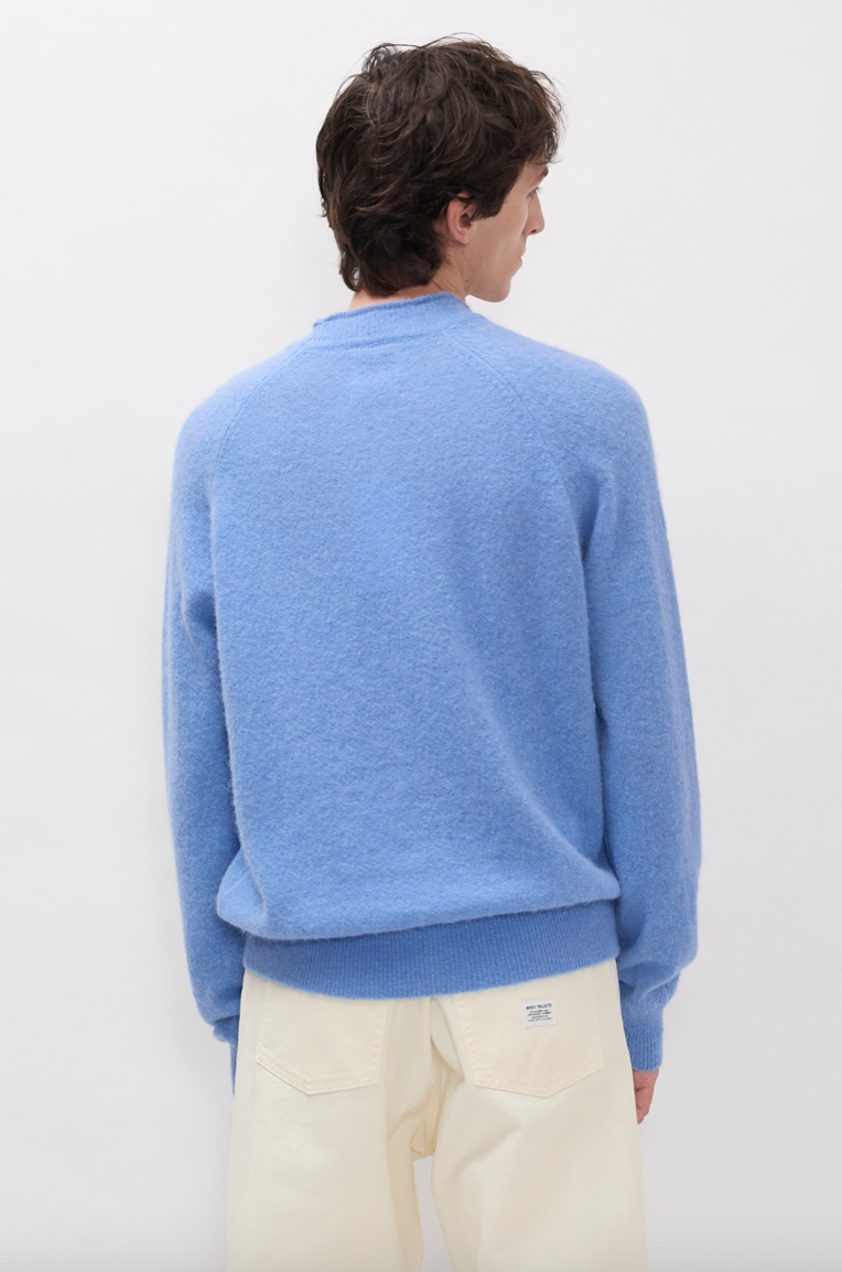 Skogafoss Baby Alpaca Sweater - Bel Air Blue-Norse Projects-W2 Store