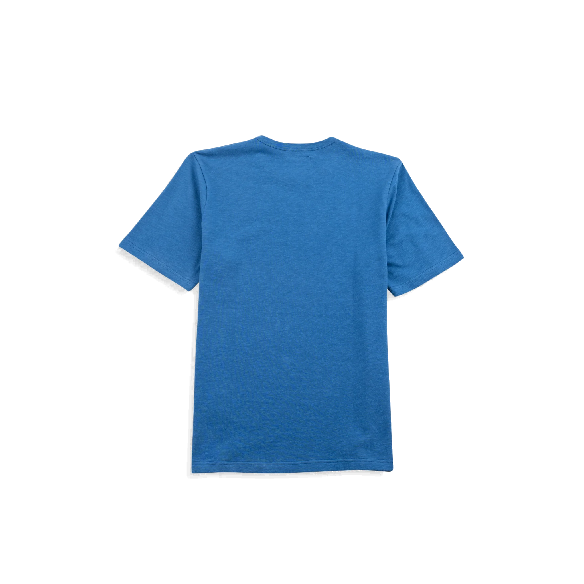 Slub Embroidered T-Shirt - Soft Blue-Folk-W2 Store