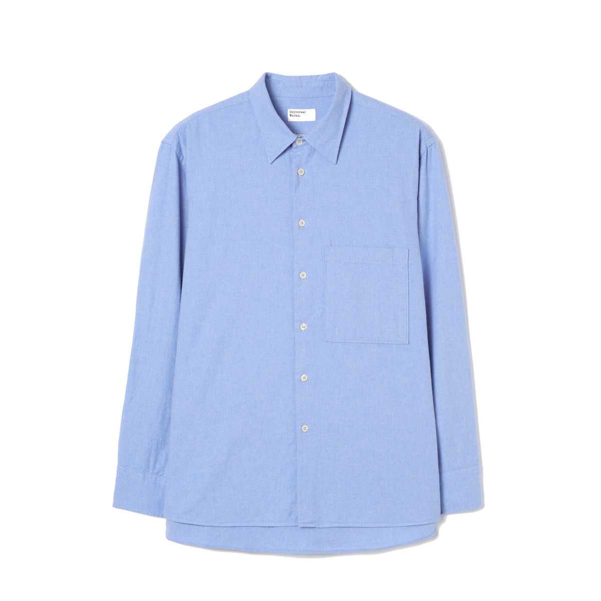 Square Pocket Shirt Brushed Flannel - Blue-Universal Works-W2 Store