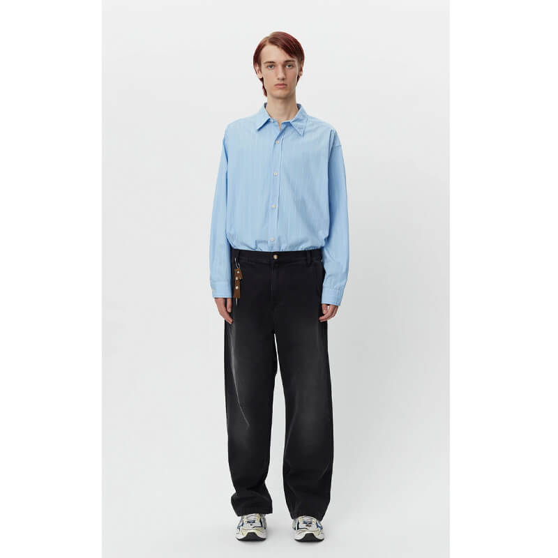 Straight Cut Jeans - Faded Black-mfpen-W2 Store
