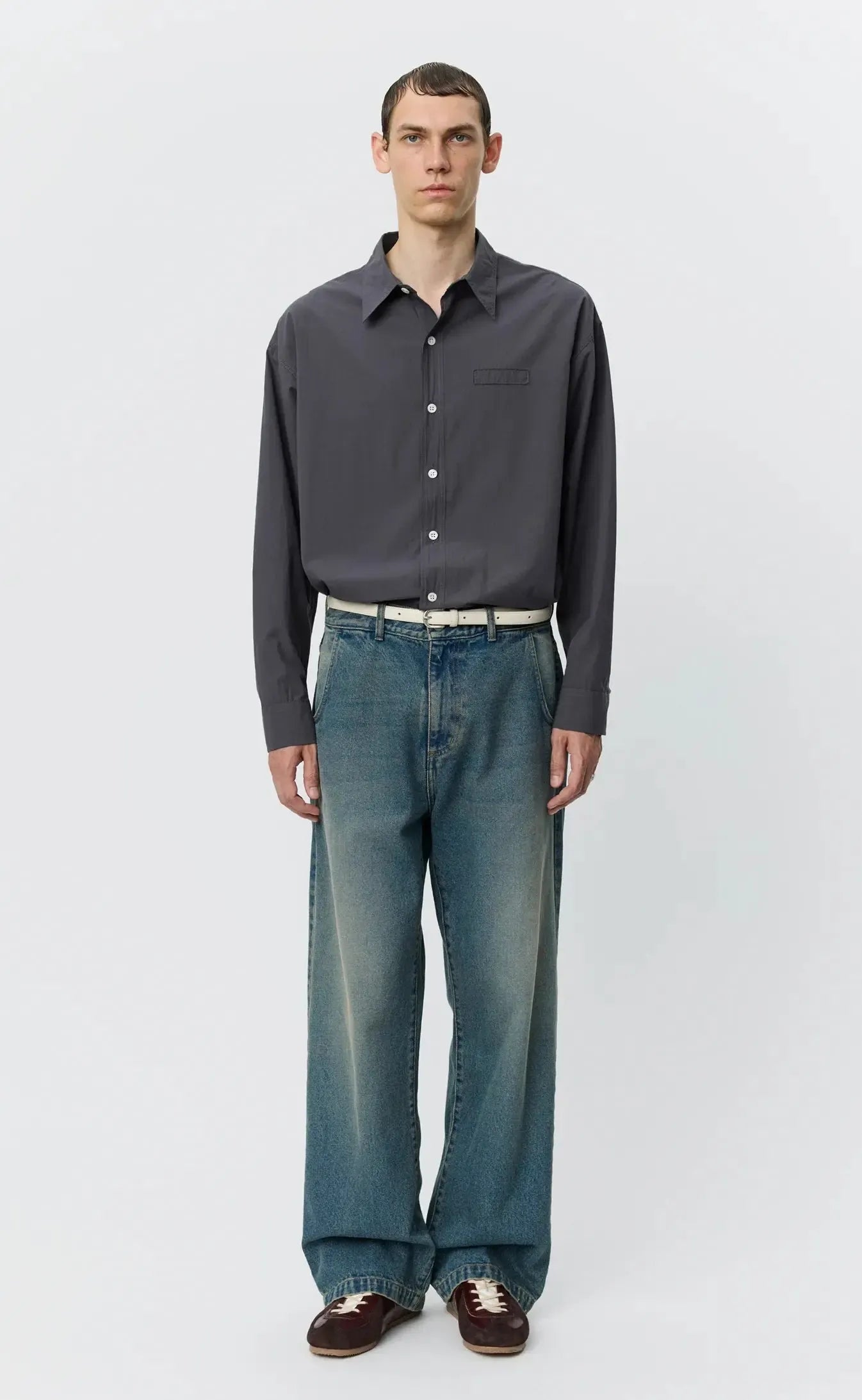 Straight Cut Jeans - Faded Vintage Blue-mfpen-W2 Store