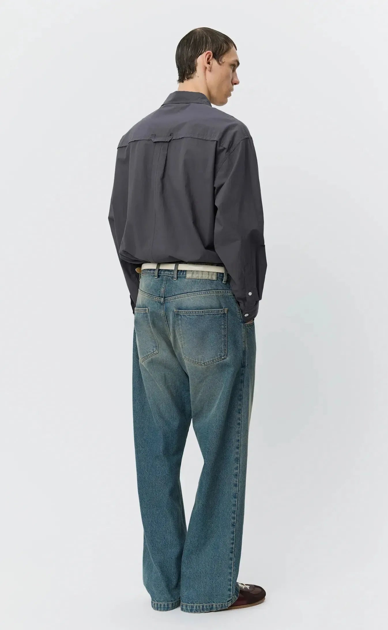 Straight Cut Jeans - Faded Vintage Blue-mfpen-W2 Store