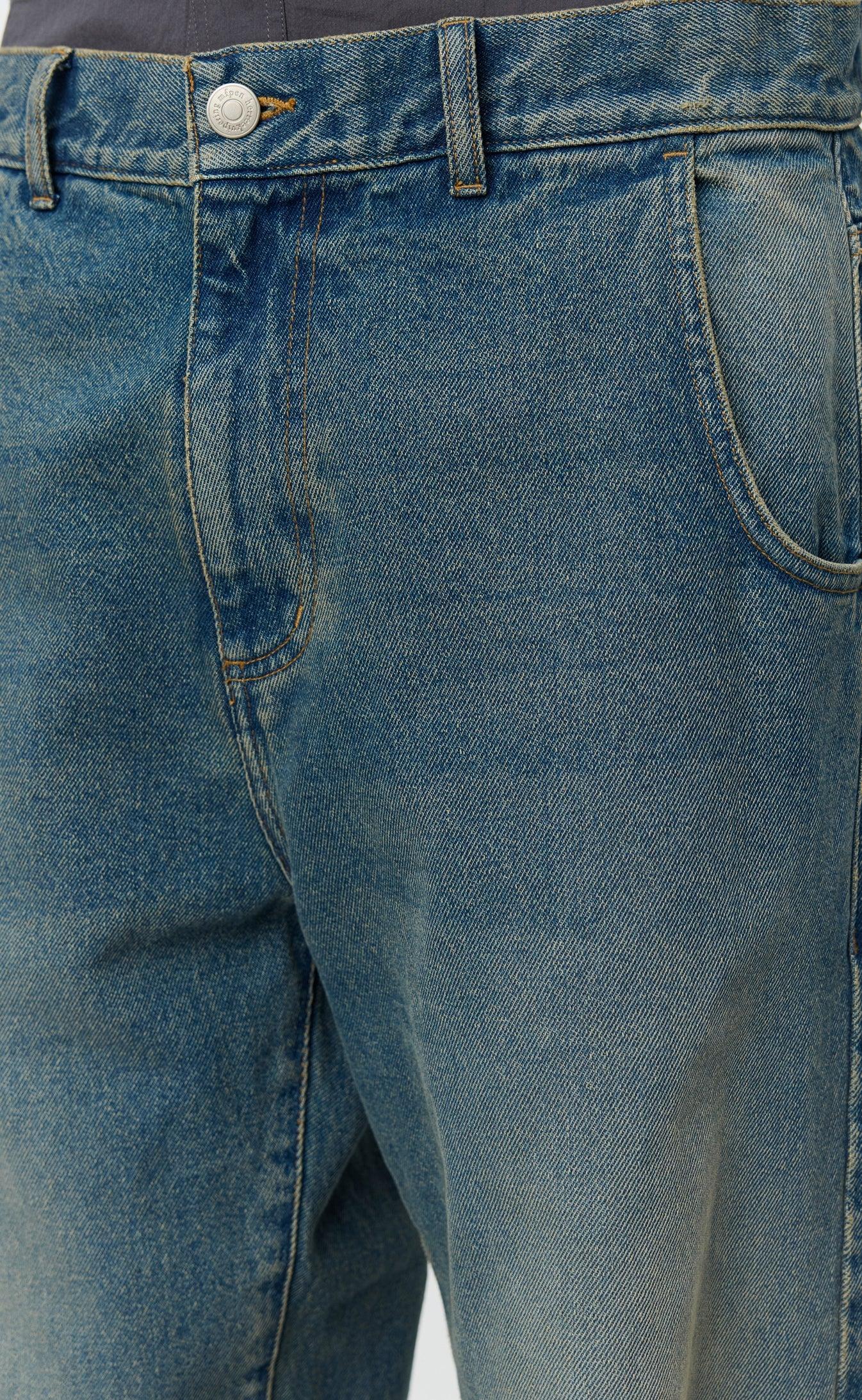Straight Cut Jeans - Faded Vintage Blue-mfpen-W2 Store