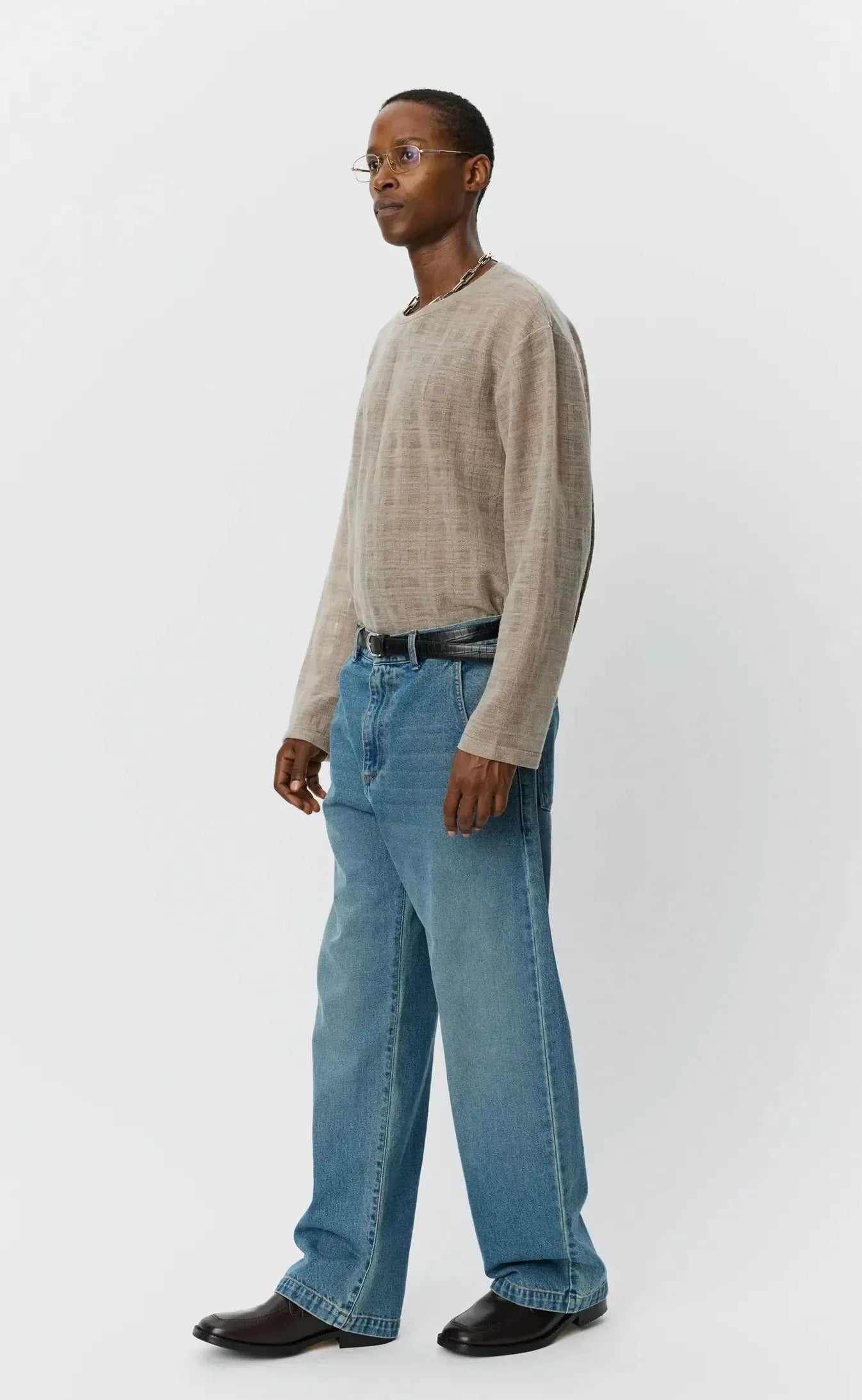 Straight Cut Jeans - Vintage Blue-mfpen-W2 Store