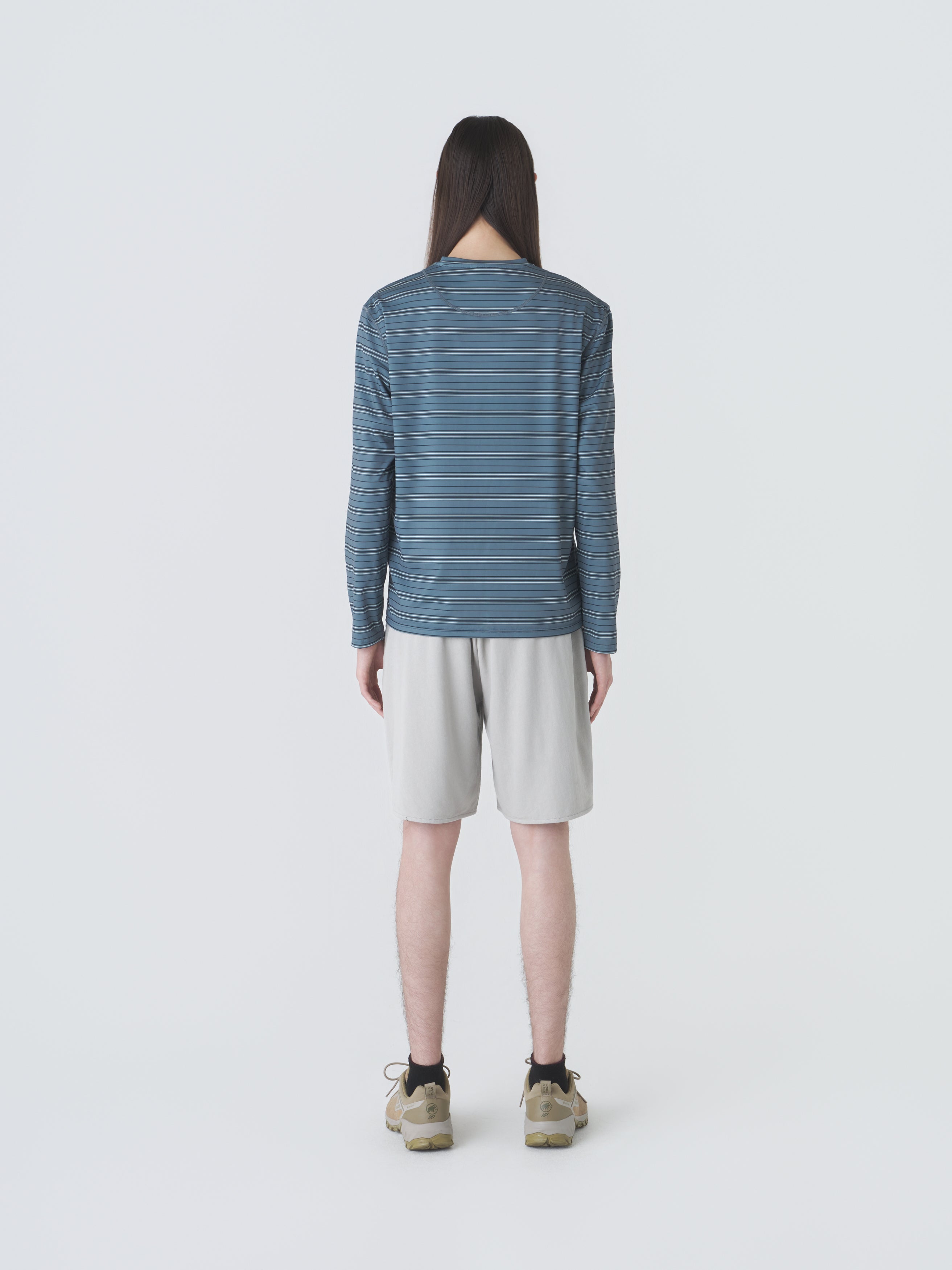 Striped Long Sleeve T-Shirt - Navy Mixed-Hiking Patrol-W2 Store