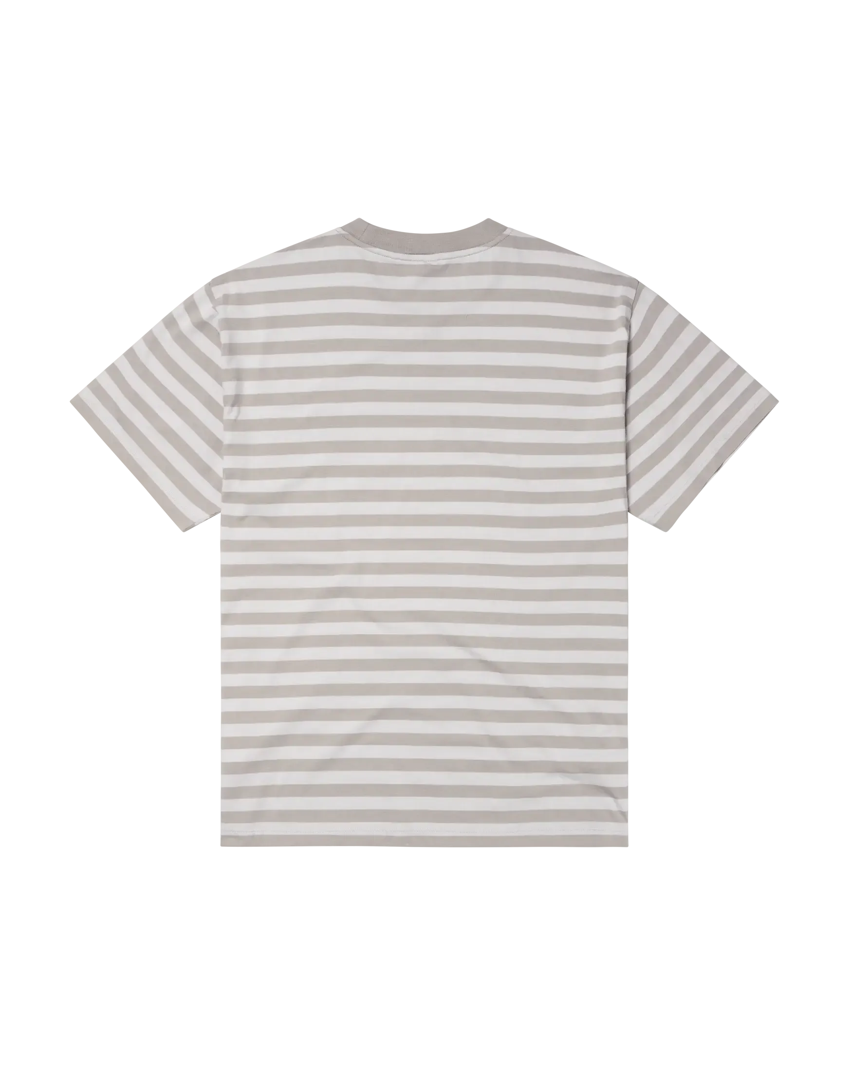 Striped Short Sleeve T-Shirt - Grey-No Problemo-W2 Store
