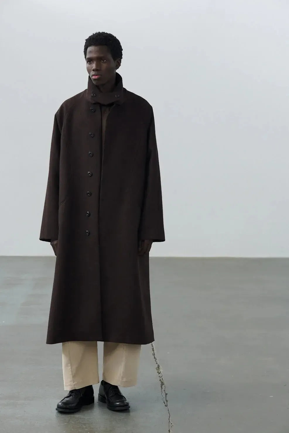 Takeshi Coat - Mocha Herringbone-Sage Nation-W2 Store