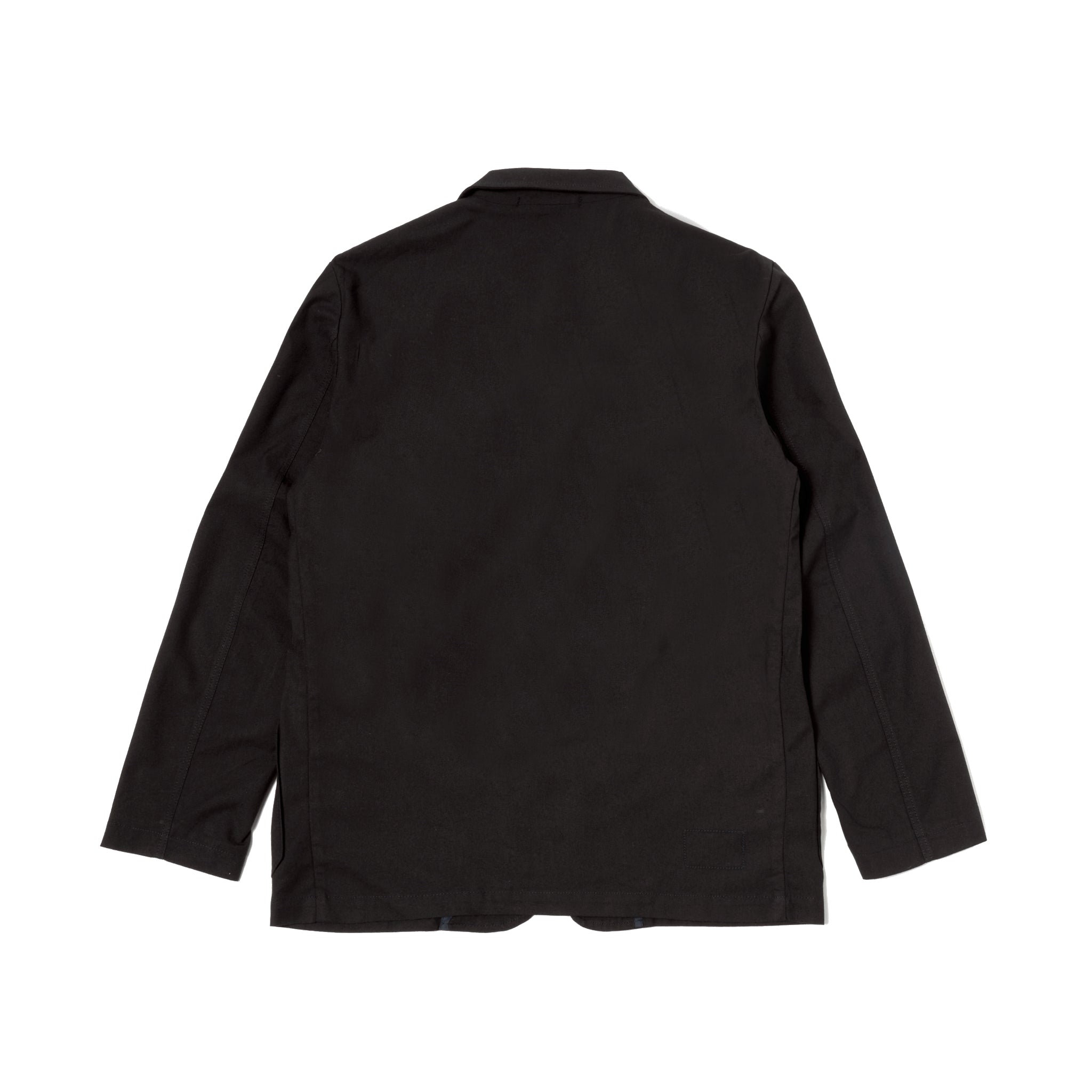 Three Button Jacket Valencia Cotton - Black-Universal Works-W2 Store