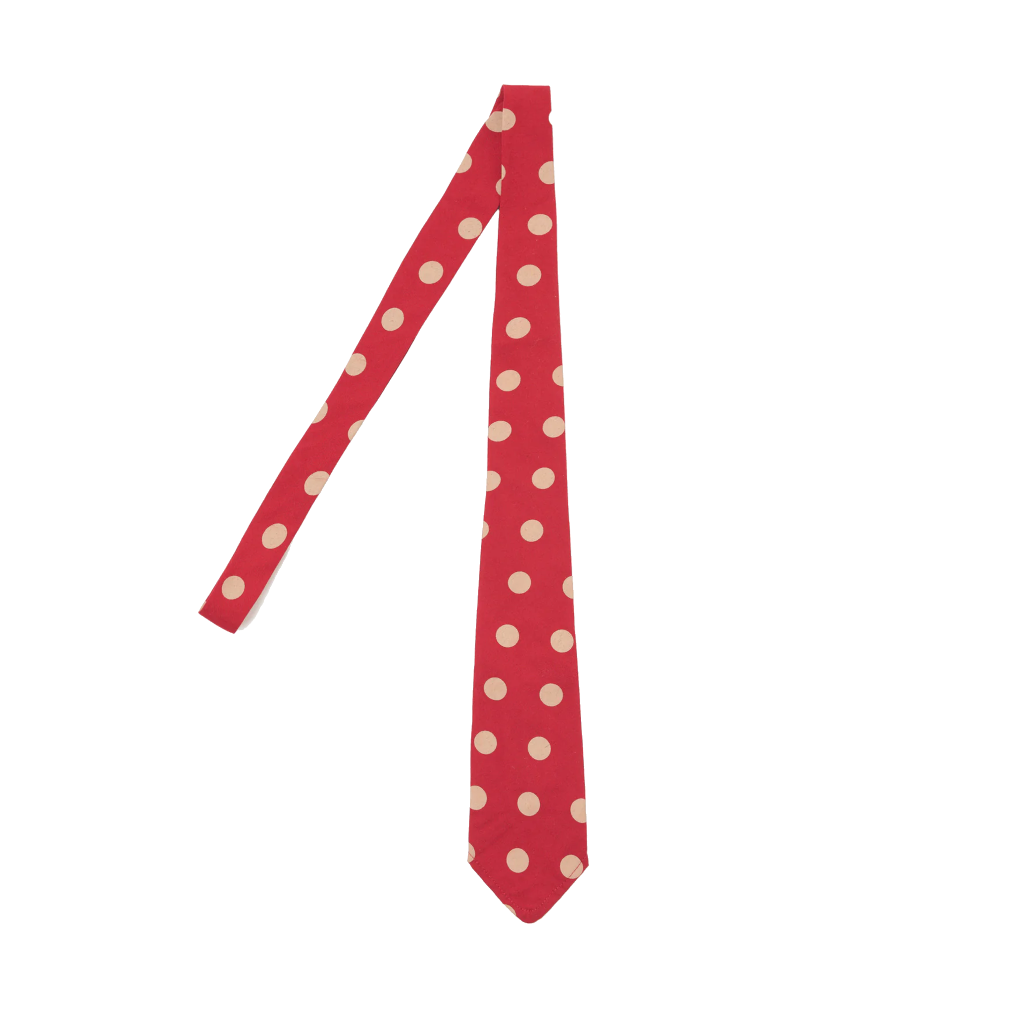 Tie Bold Dot Print Rayon - Red-Universal Works-W2 Store
