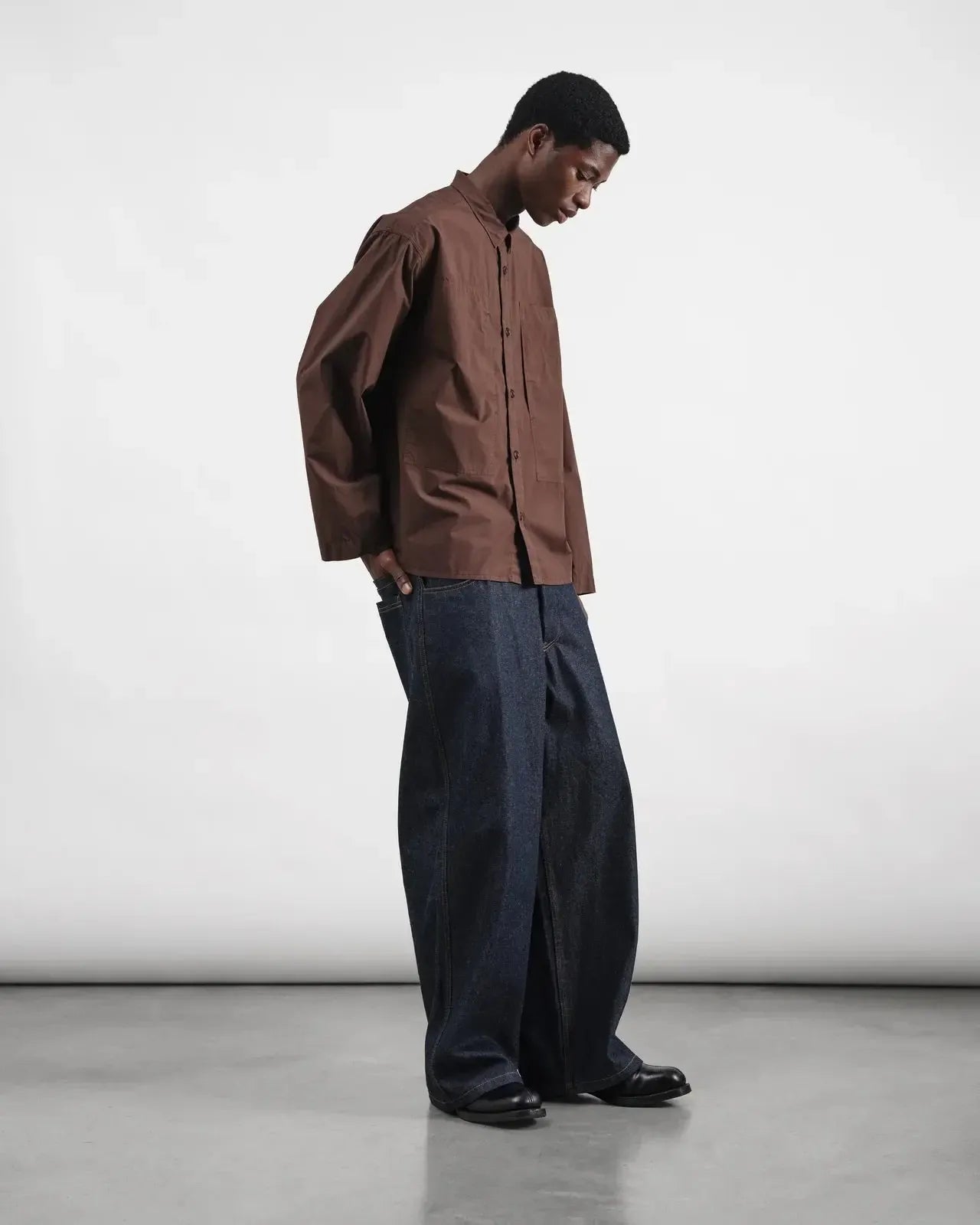Trapper Shirt - Brown-YMC-W2 Store