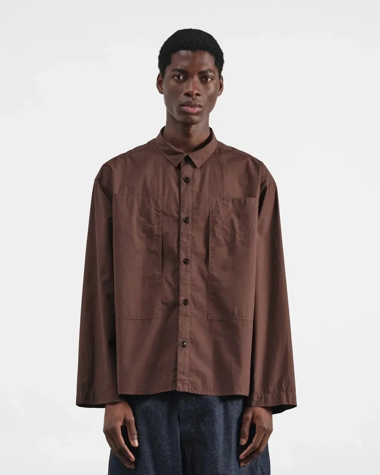 Trapper Shirt - Brown-YMC-W2 Store