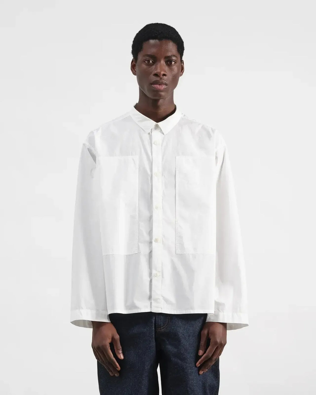 Trapper Shirt - White-YMC-W2 Store
