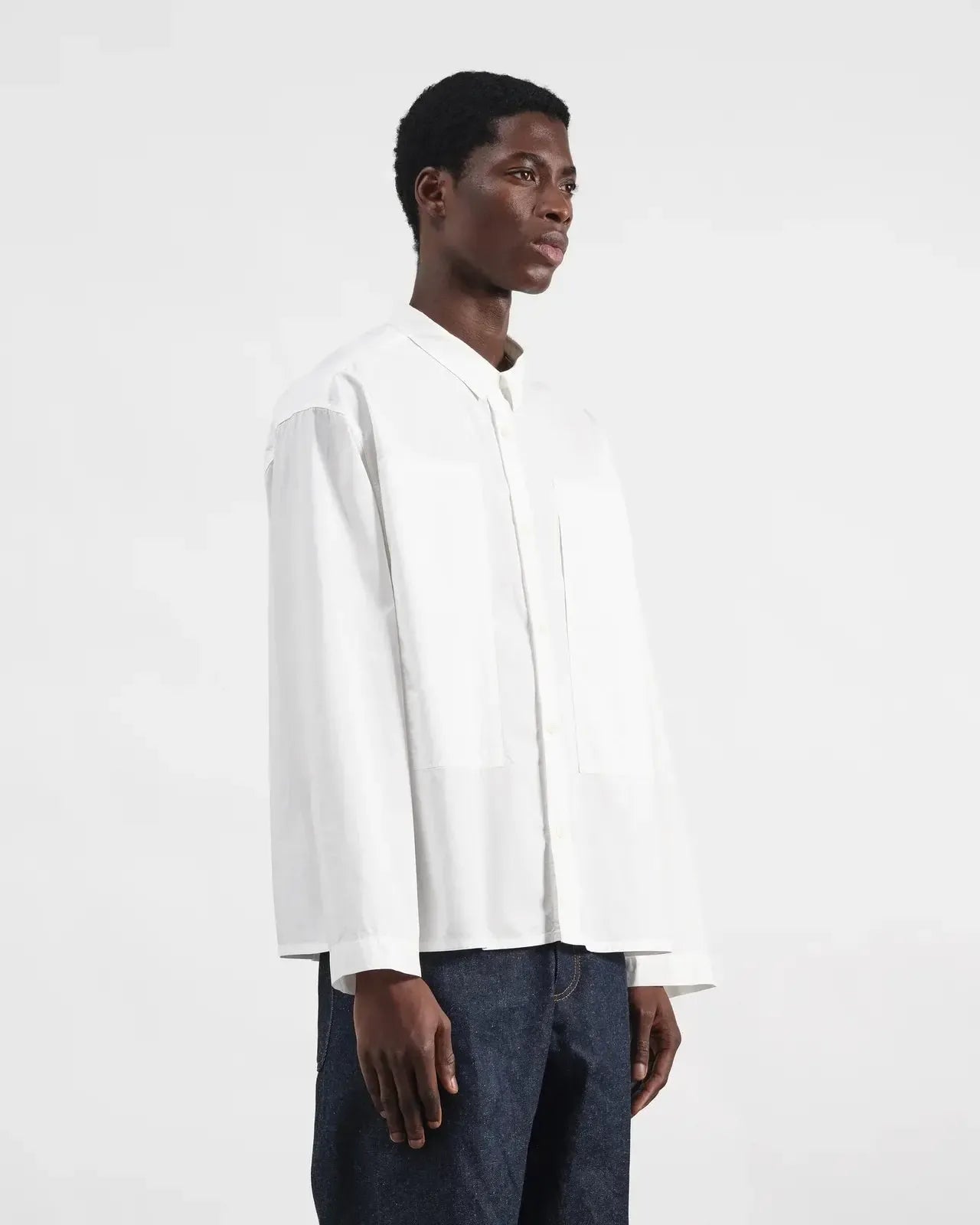 Trapper Shirt - White-YMC-W2 Store