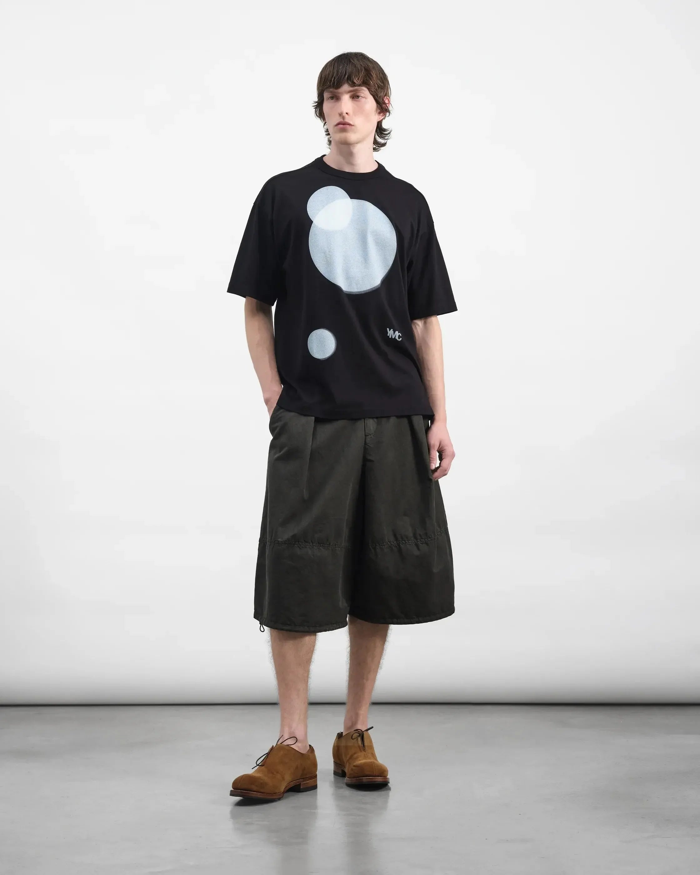Triple T Shirt Death Star Print - Black-YMC-W2 Store