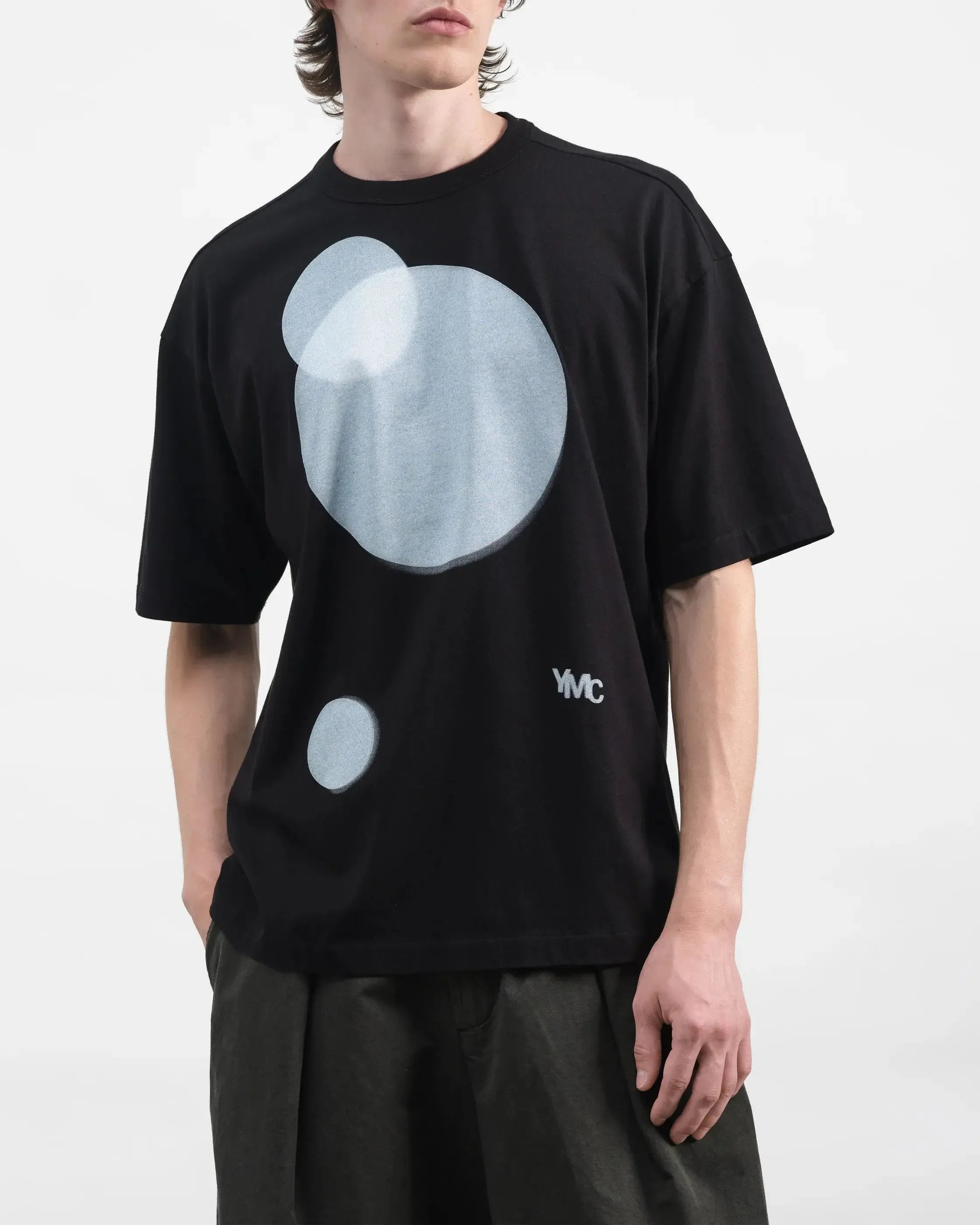 Triple T Shirt Death Star Print - Black-YMC-W2 Store