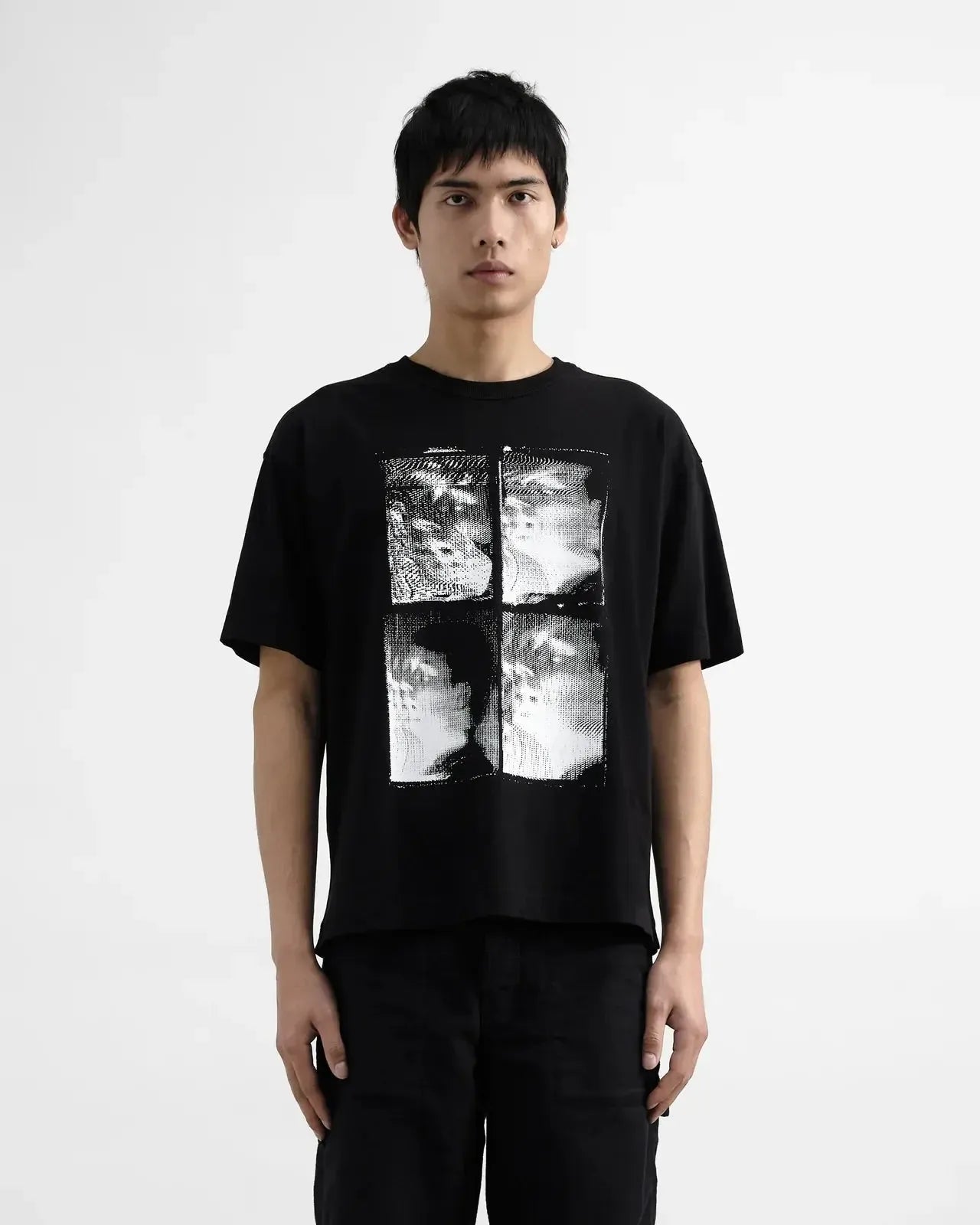 Triple T Shirt Faces - Black-YMC-W2 Store