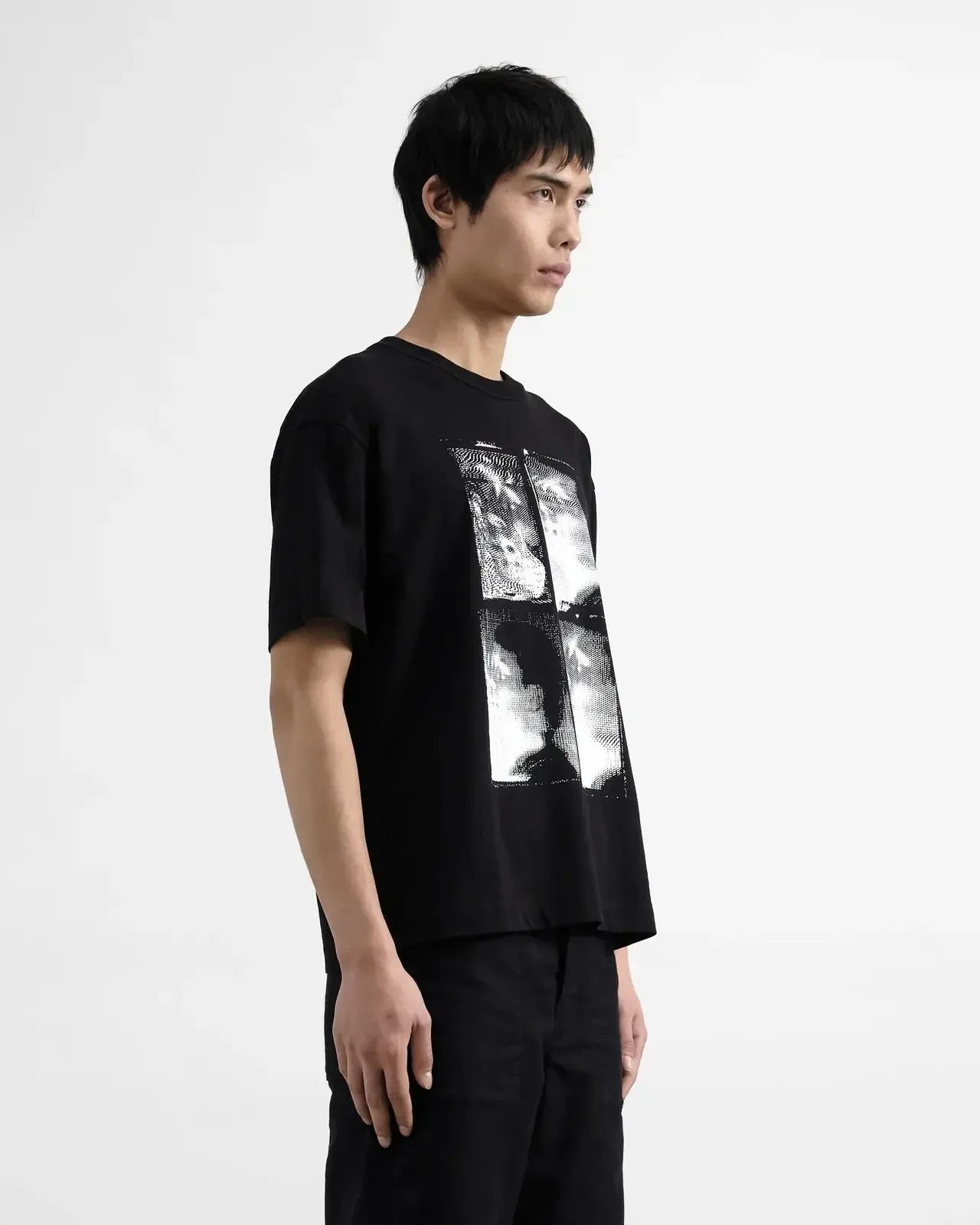 Triple T Shirt Faces - Black-YMC-W2 Store