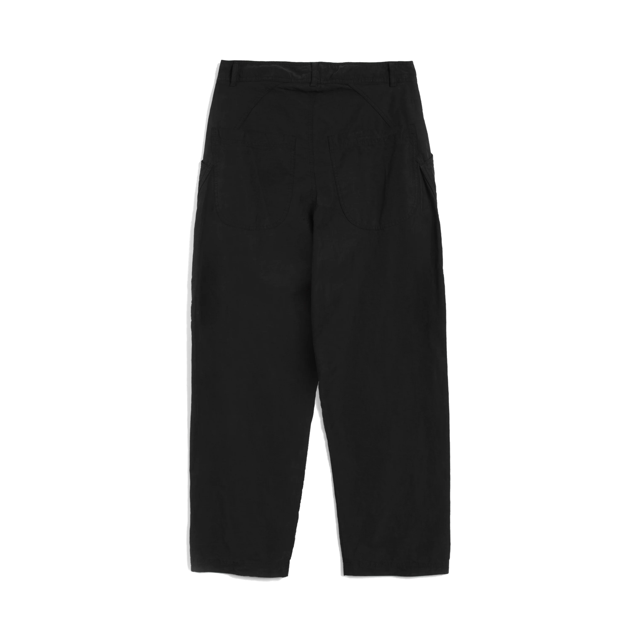 Twisted Seam Jean Gmt Dye Tencel Linen - Black-YMC-W2 Store