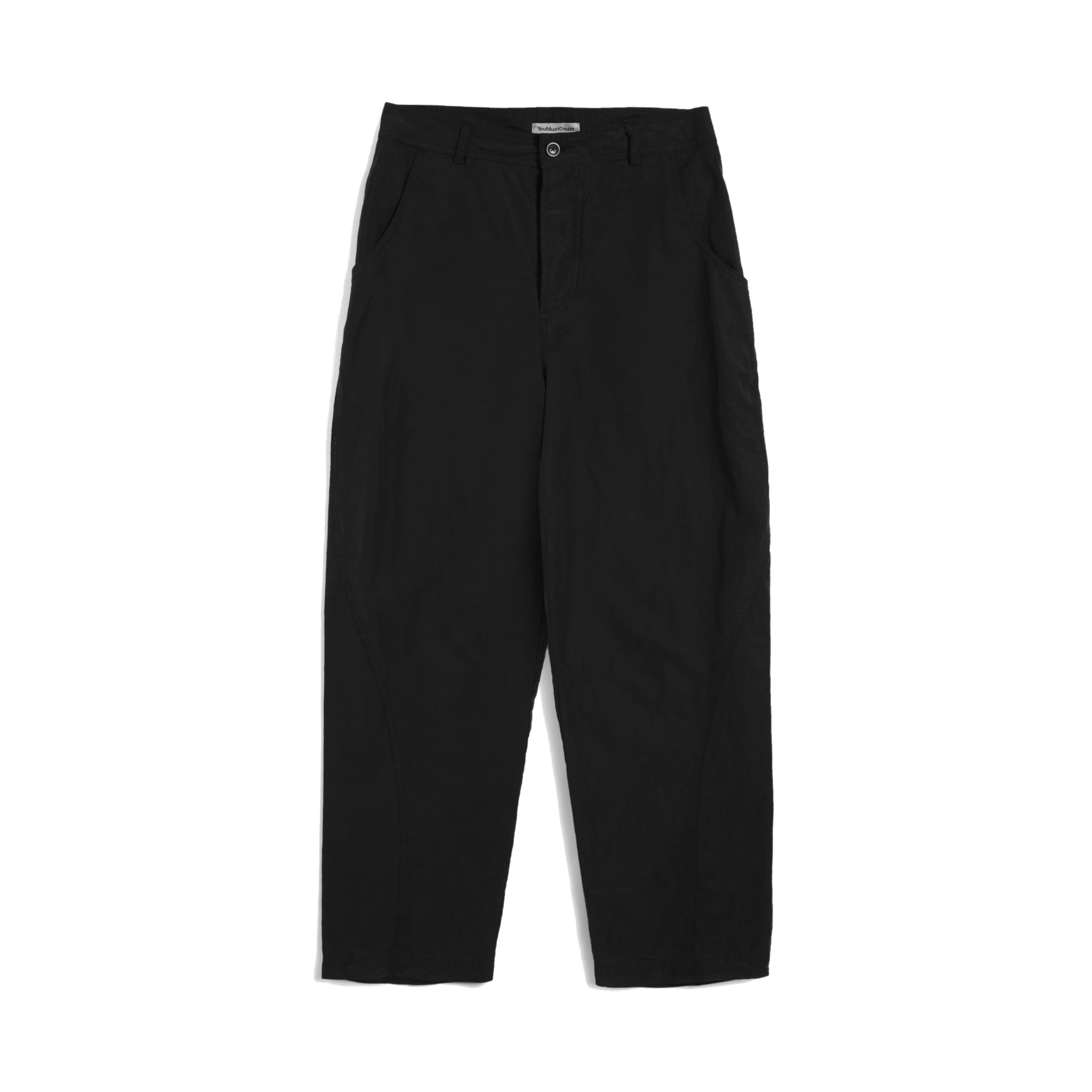 Twisted Seam Jean Gmt Dye Tencel Linen - Black-YMC-W2 Store