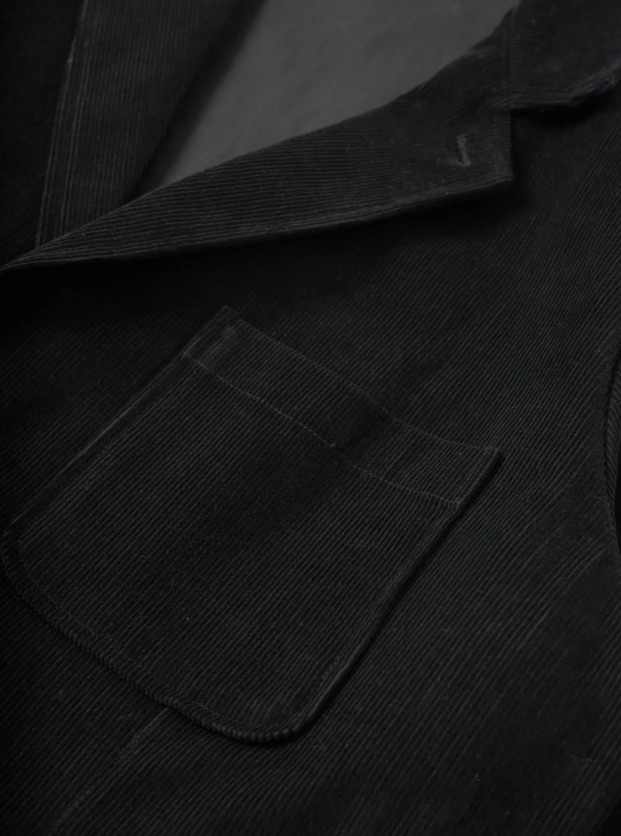Two Button Jacket Cat Cord - Black-Universal Works-W2 Store