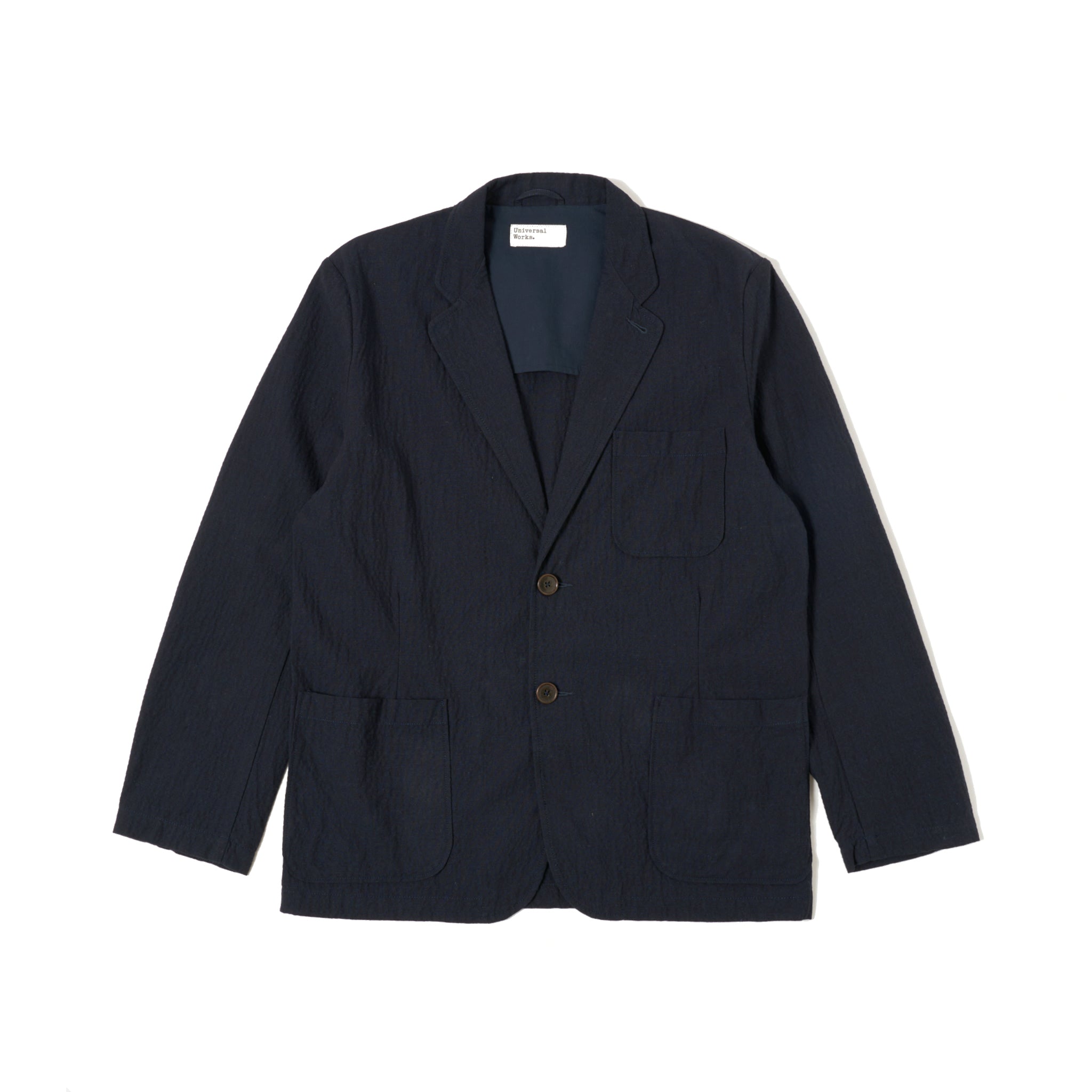 Two Button Jacket Ospina Cotton - Dark Navy-Universal Works-W2 Store