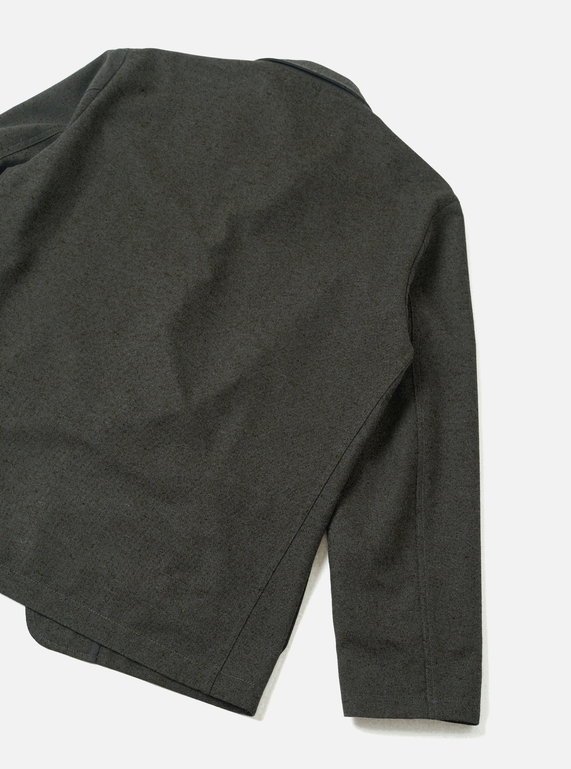 Two Button Jacket Recycled Italian Tweed - Olive-Universal Works-W2 Store