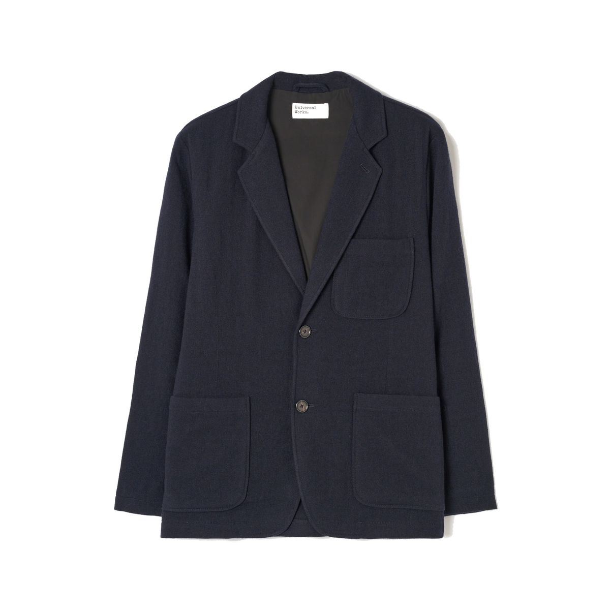 Two Button Jacket Robin Wool Mix Dark Navy-Universal Works-W2 Store