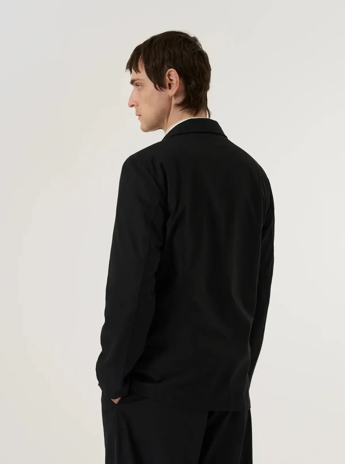 Two Button Jacket Valencia Cotton - Black-Universal Works-W2 Store
