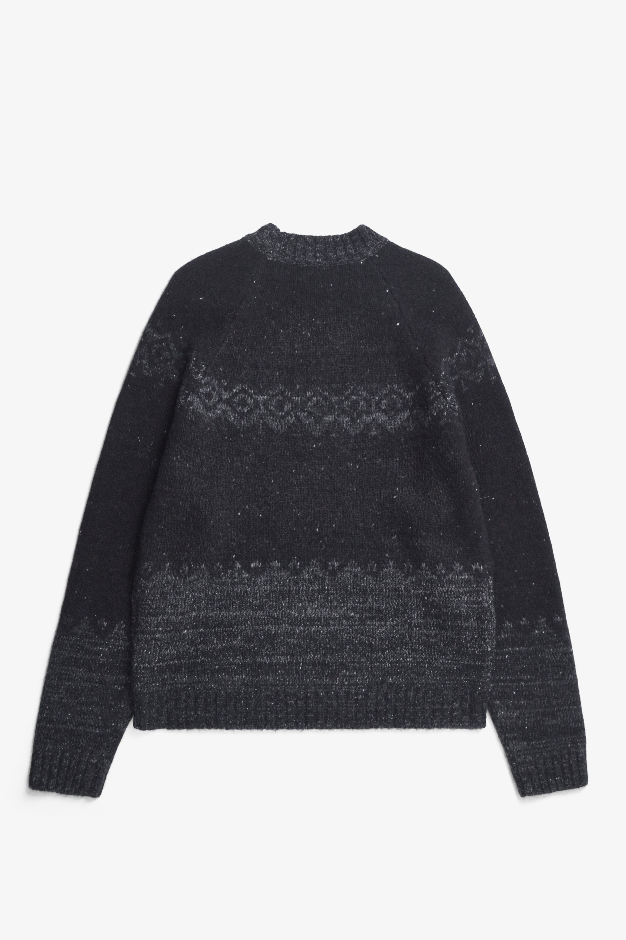 Ulf Fairisle Sweater - Dark Grey Melange-Norse Projects-W2 Store