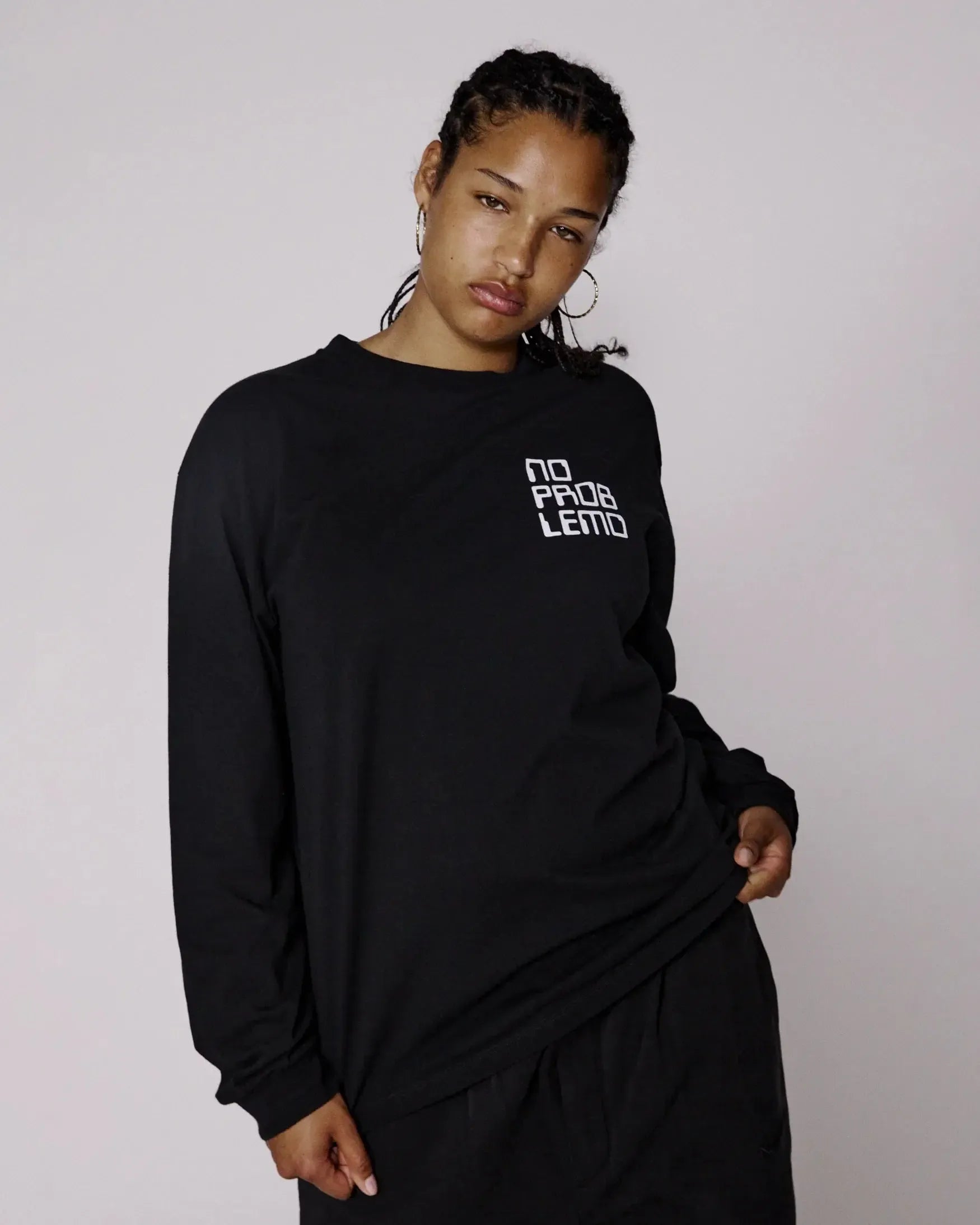 Universal Friendship Long Sleeve T-Shirt - Black-No Problemo-W2 Store