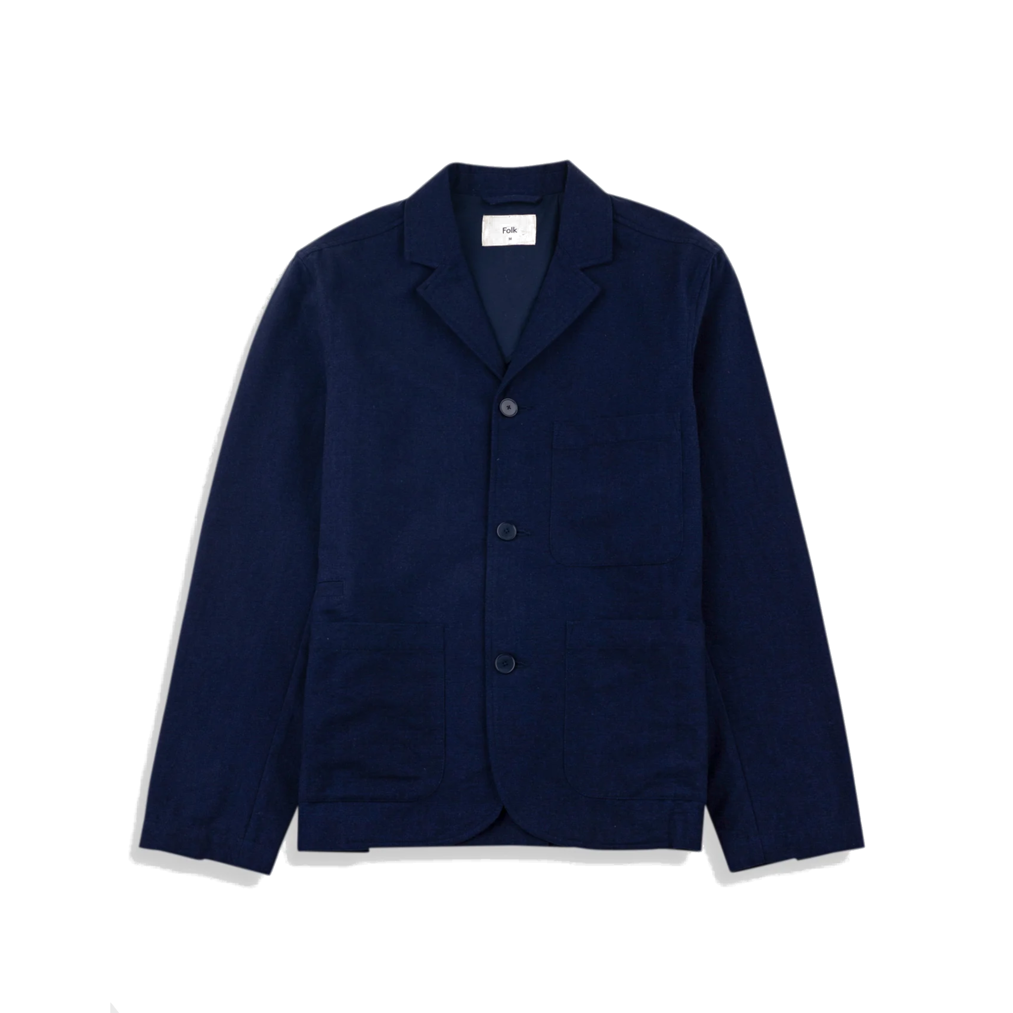 Wide Fit Blazer - Navy Lightweight Moleskin
