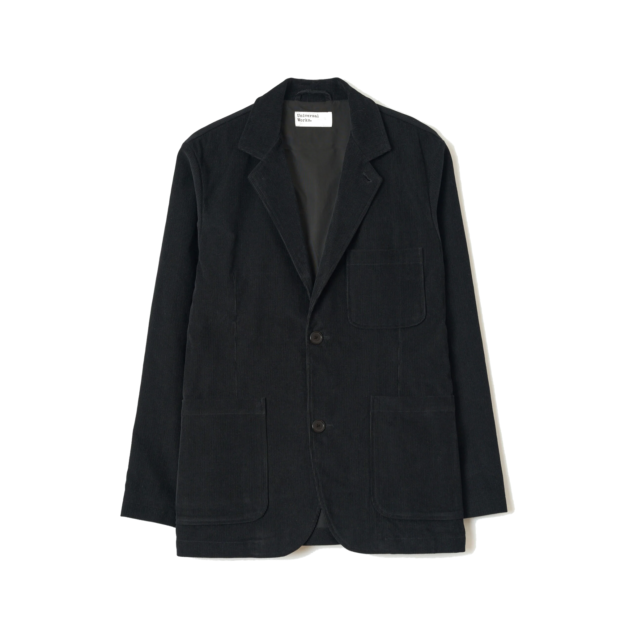 Two Button Jacket Cat Cord - Black
