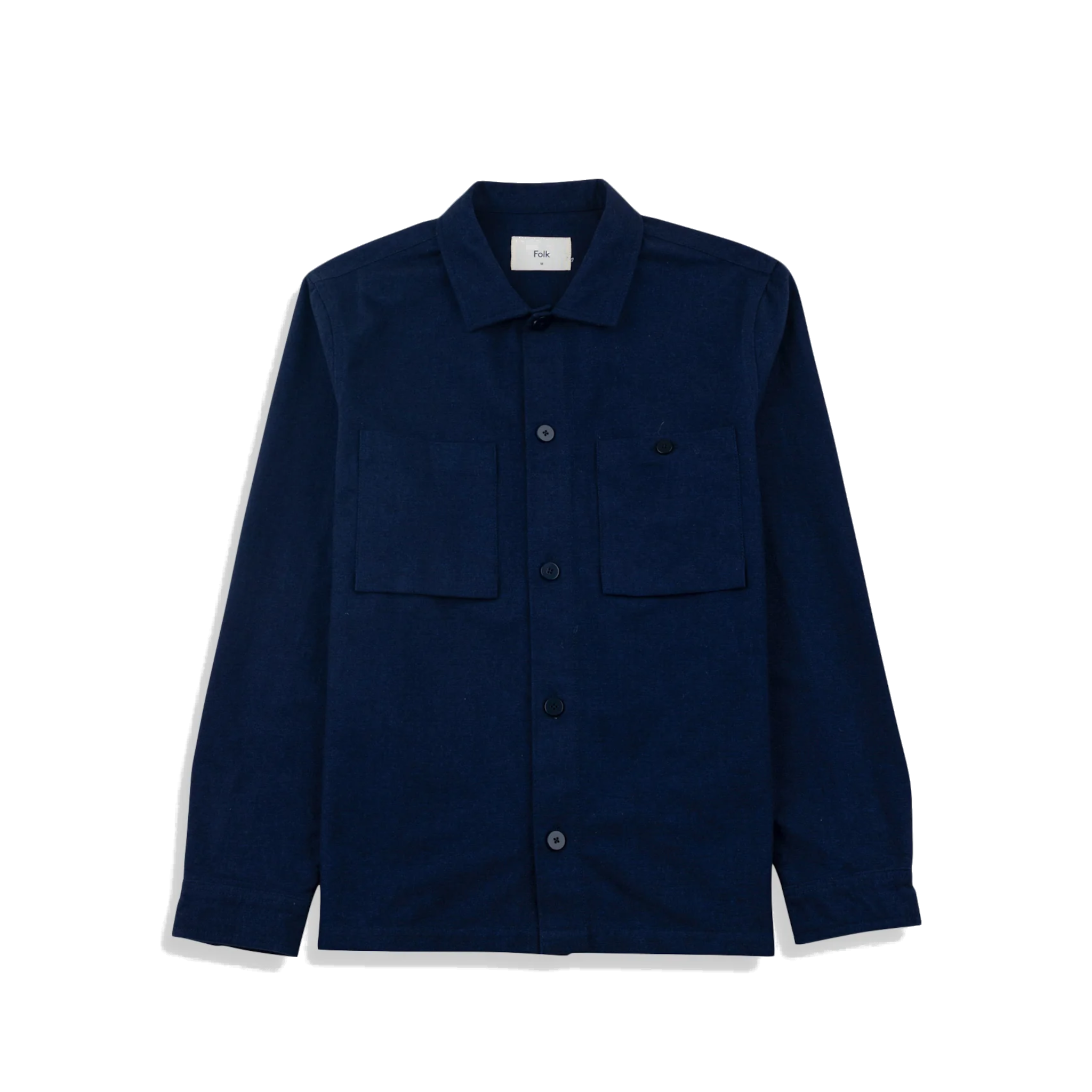 Patch Overshirt - Navy Lightweight Moleskin