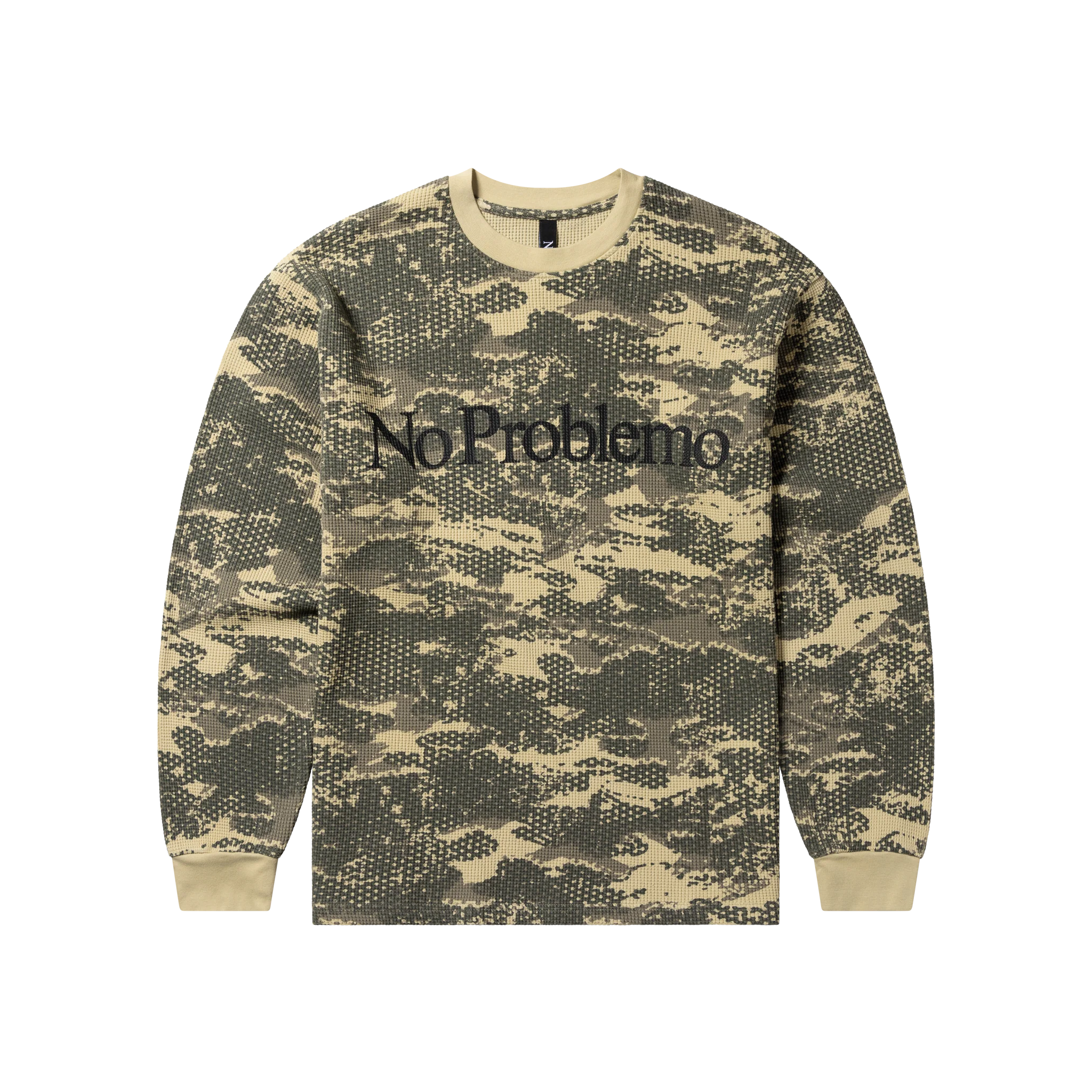 Forest Waffle Long Sleeve T-Shirt - Sand