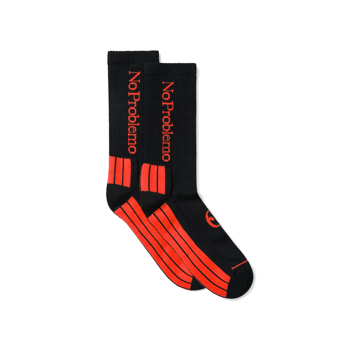 No Problemo Sock - Black/Red