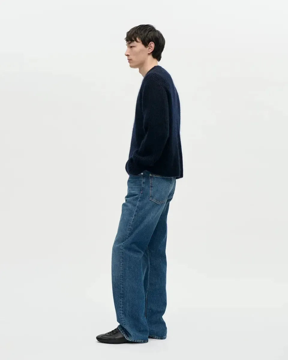 V-Neck Kid Mohair - Midnight-Berner Kühl-W2 Store