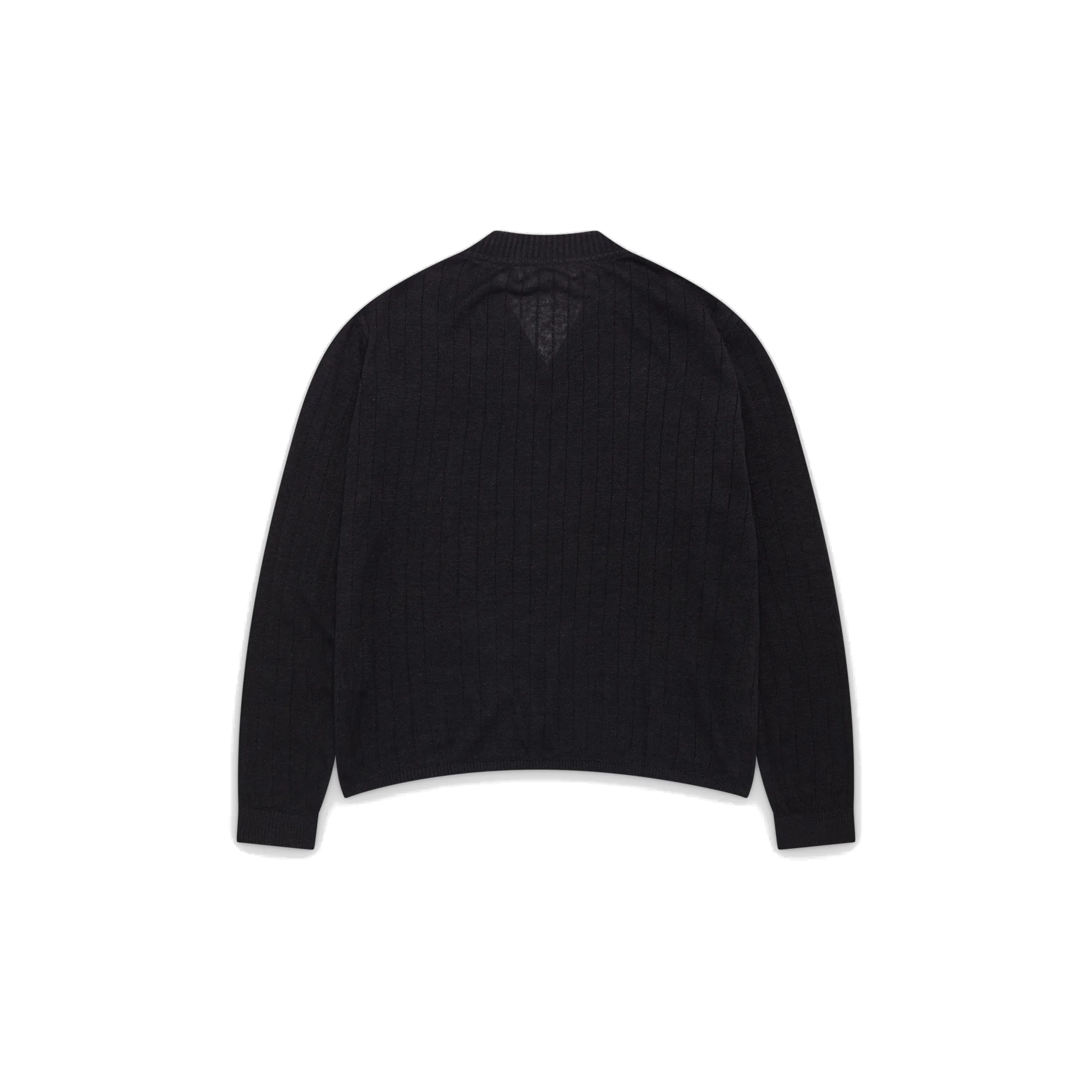 V-Neck Pullover - Black Rib-mfpen-W2 Store