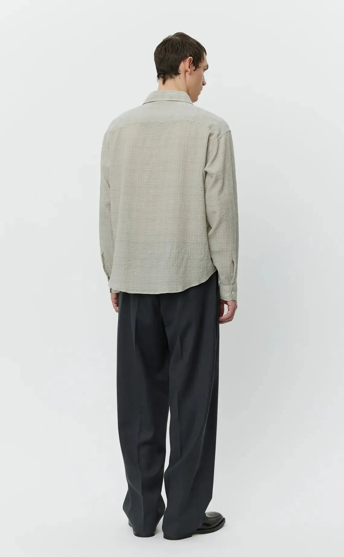 Vacation Shirt - Chalk Seersucker Check-mfpen-W2 Store