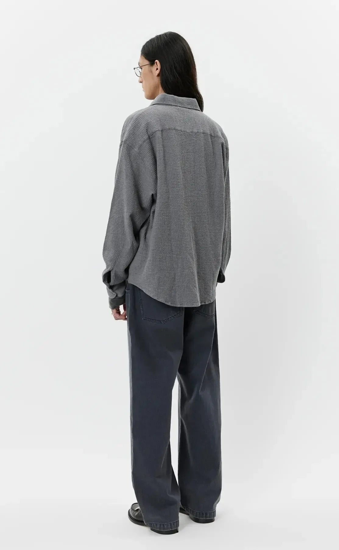 Vacation Shirt - Pavement Grey Seersucker-mfpen-W2 Store