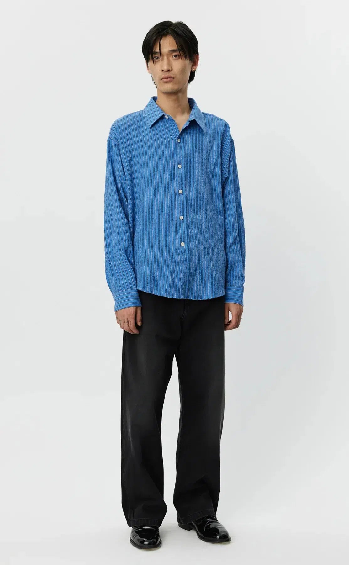 Vacation Shirt - Textured Business Stripe-mfpen-W2 Store
