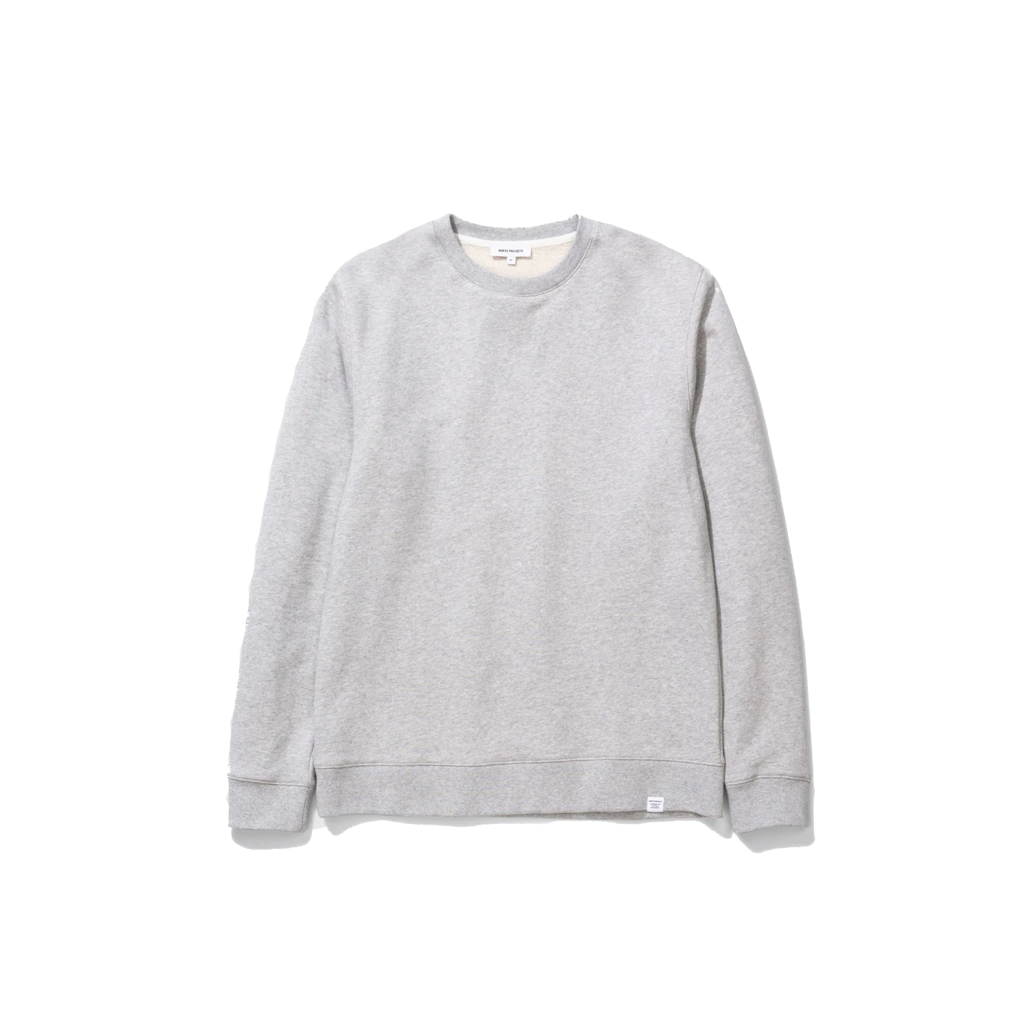 Vagn Slim Organic Sweatshirt - Light Grey Melange-Norse Projects-W2 Store