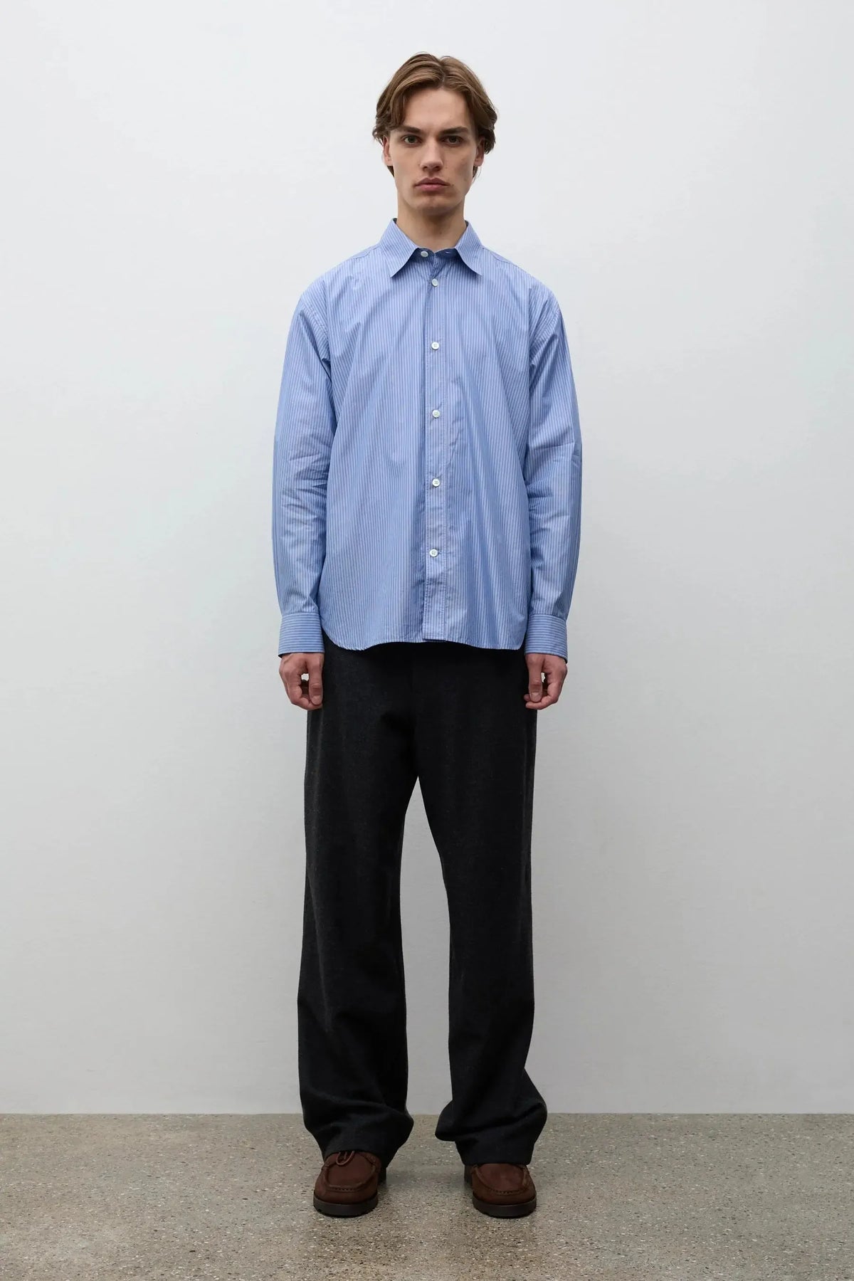 Vivestad Wool Wide Chino - Charcoal Grey-Norse Projects-W2 Store