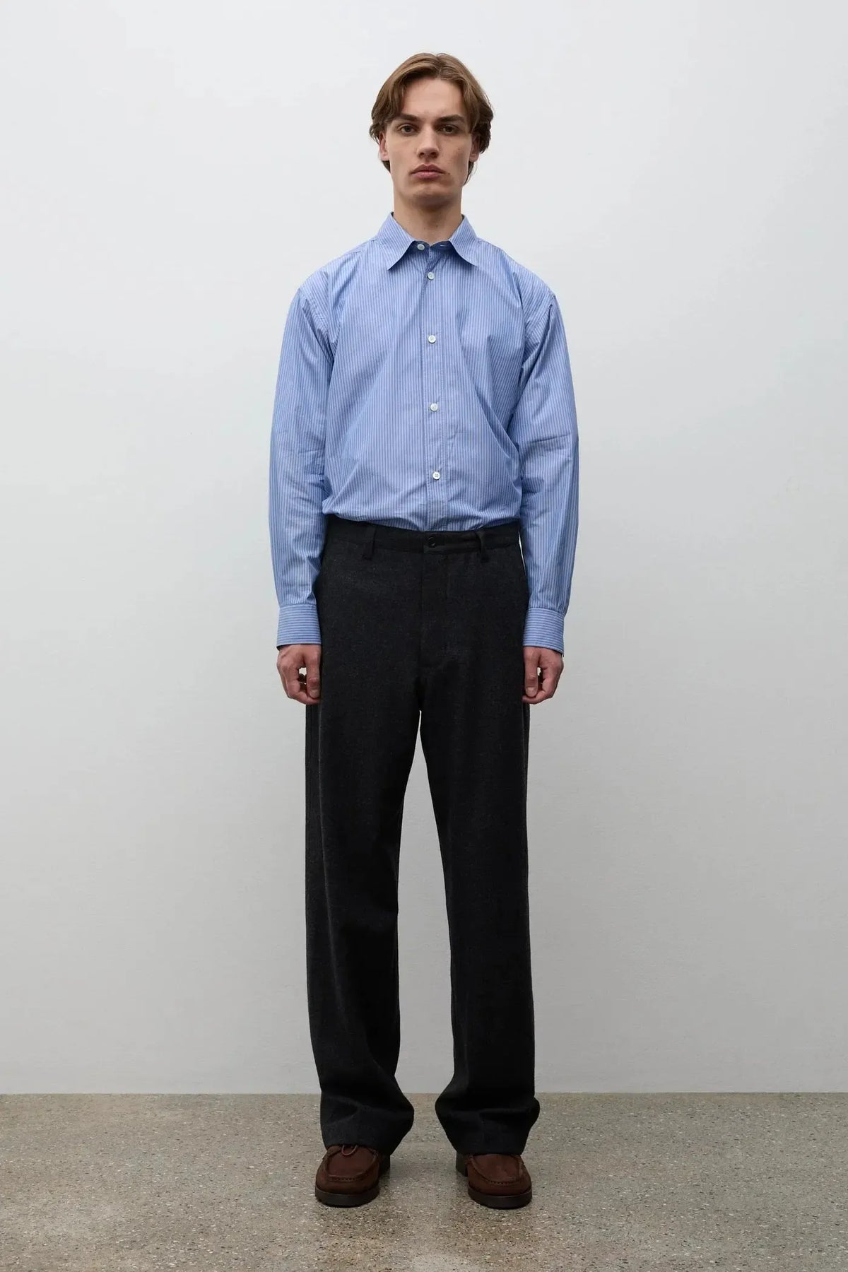 Vivestad Wool Wide Chino - Charcoal Grey-Norse Projects-W2 Store