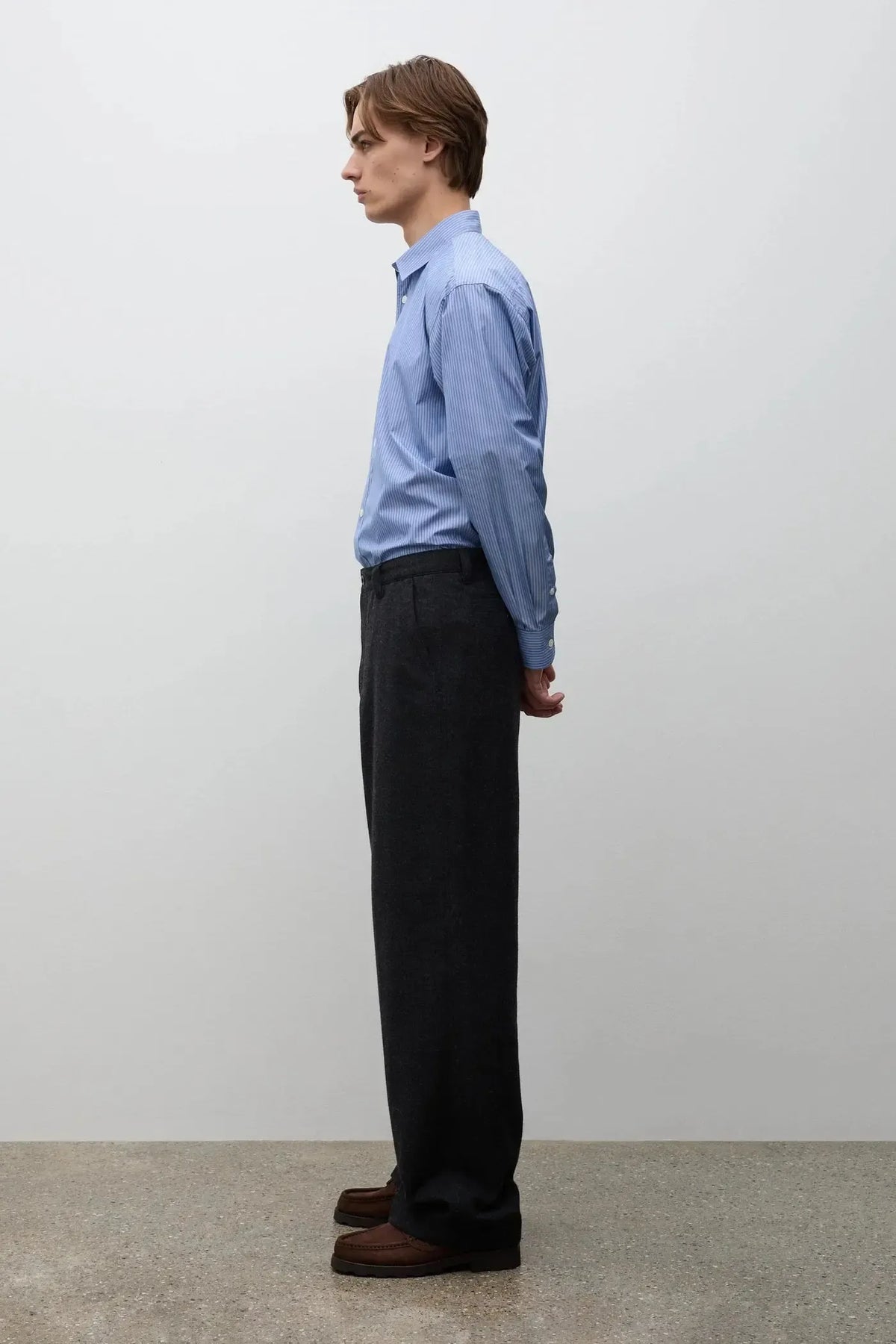 Vivestad Wool Wide Chino - Charcoal Grey-Norse Projects-W2 Store
