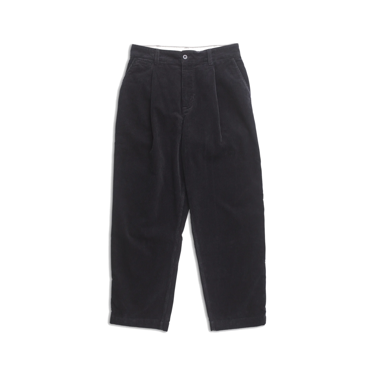 Volda Pleated Wide Wale Corduroy Trouser - Dark Navy-Norse Projects-W2 Store