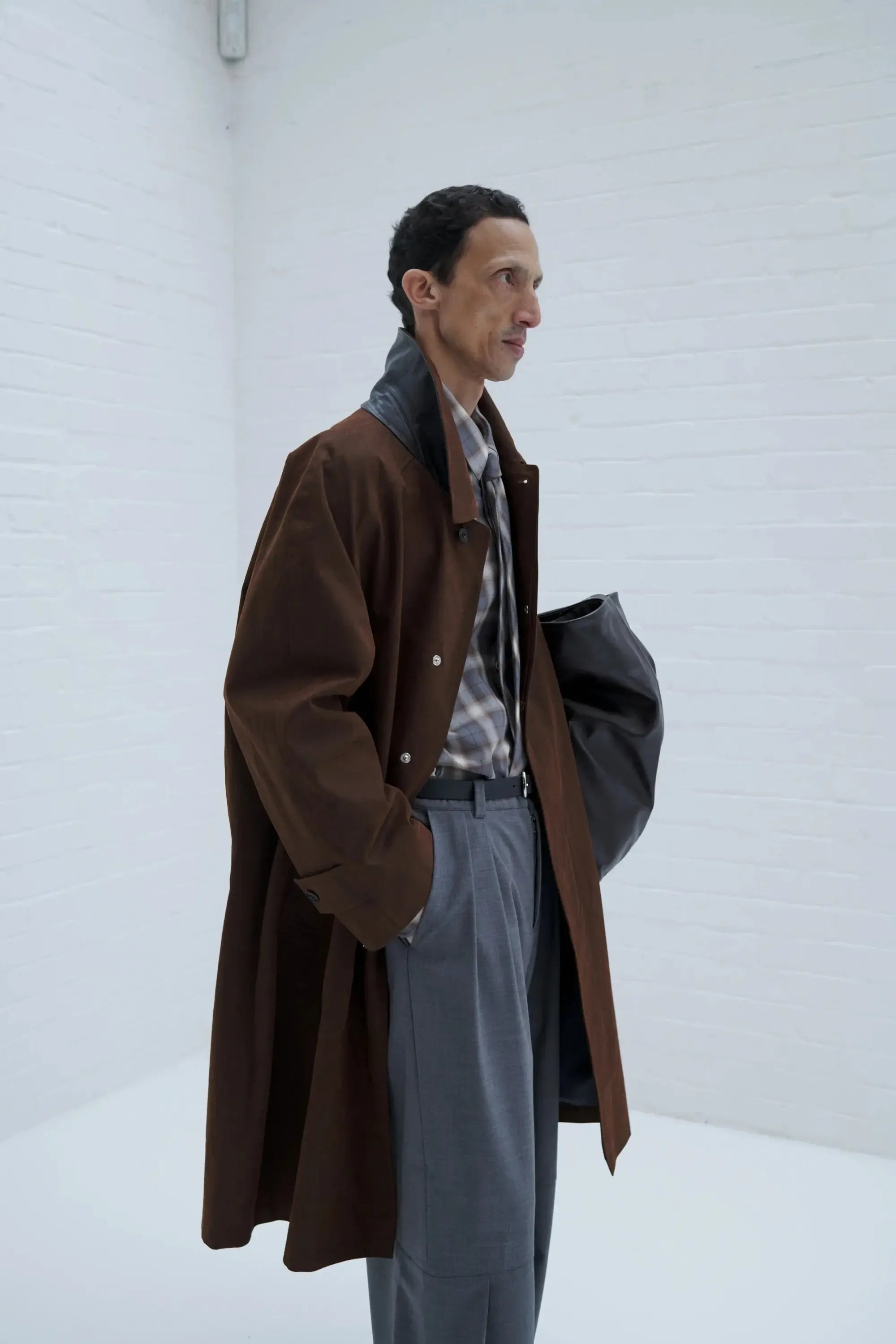 Westminster Overcoat Double Dyed Canvas - Dark Brown-Sage Nation-W2 Store