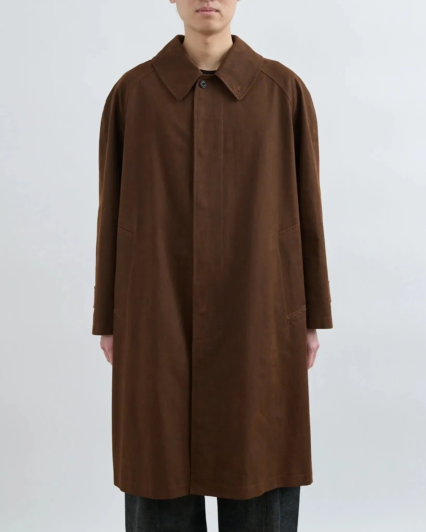 Westminster Overcoat Double Dyed Canvas - Dark Brown-Sage Nation-W2 Store