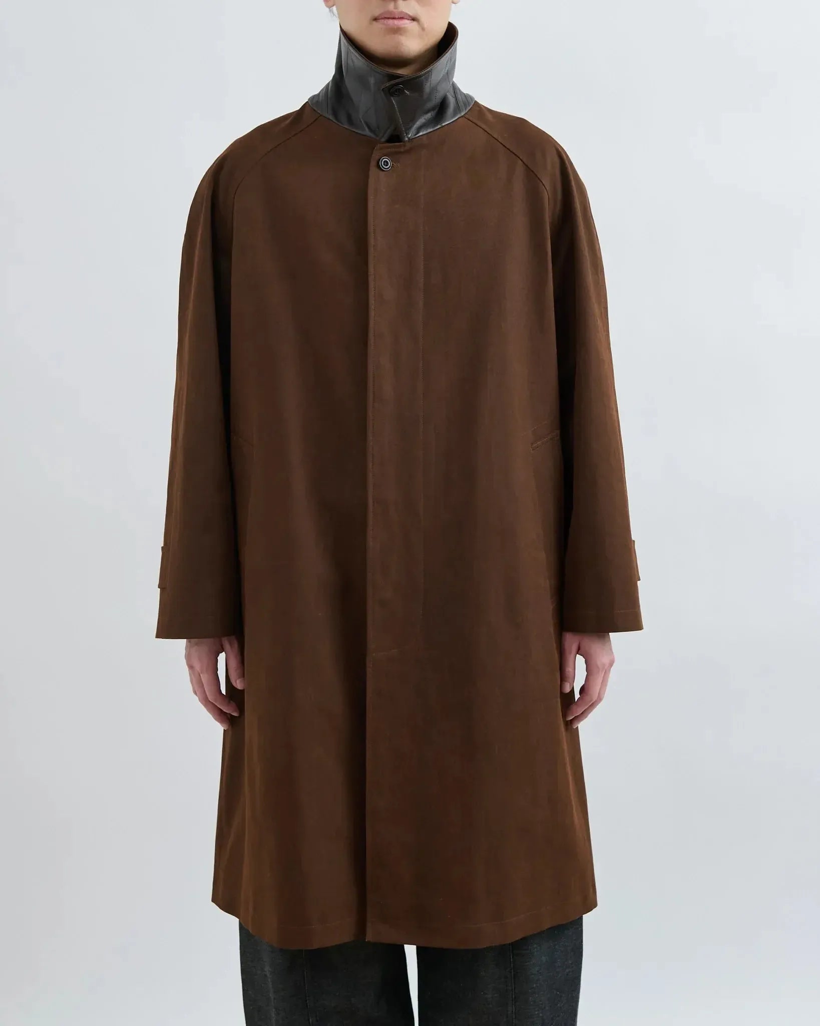 Westminster Overcoat Double Dyed Canvas - Dark Brown-Sage Nation-W2 Store