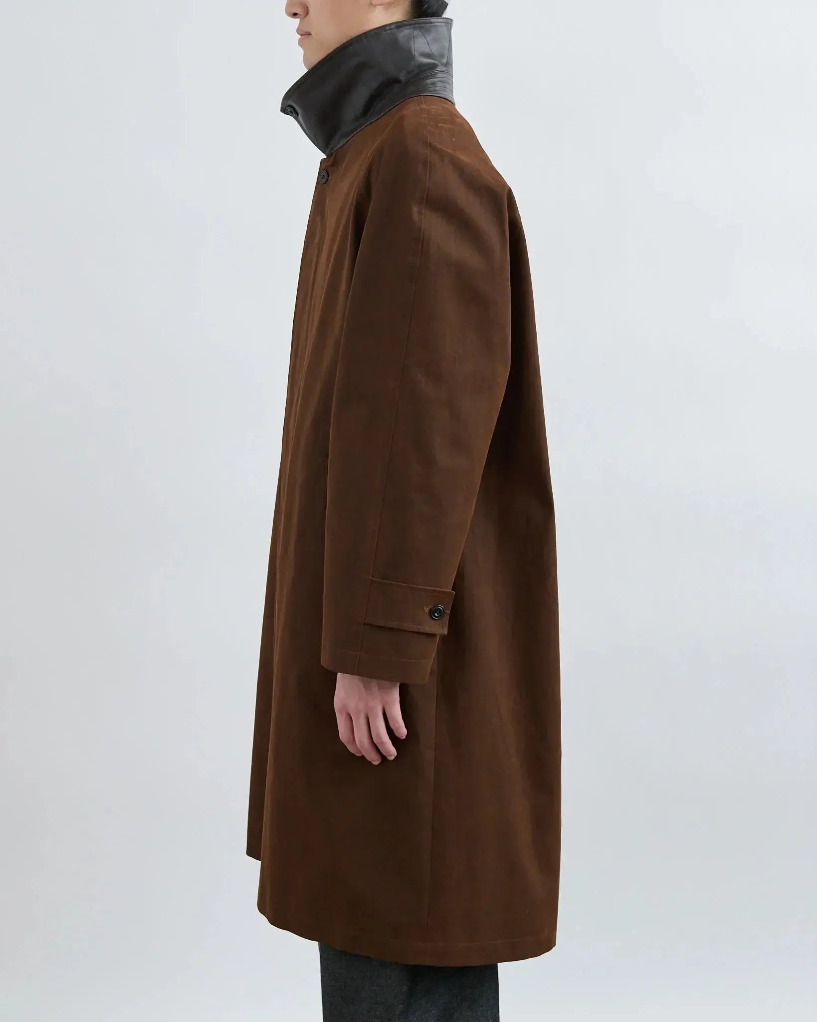 Westminster Overcoat Double Dyed Canvas - Dark Brown-Sage Nation-W2 Store