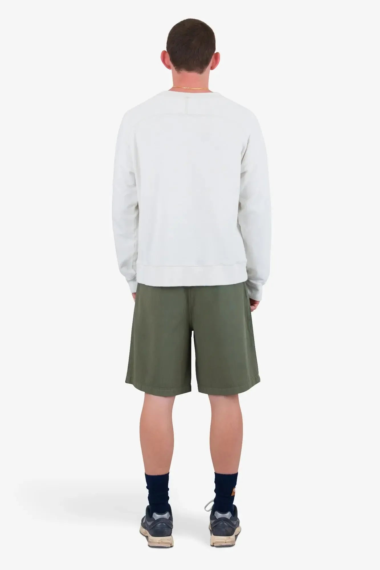 Wide Fit Short - Dark Sage Herringbone-Folk-W2 Store